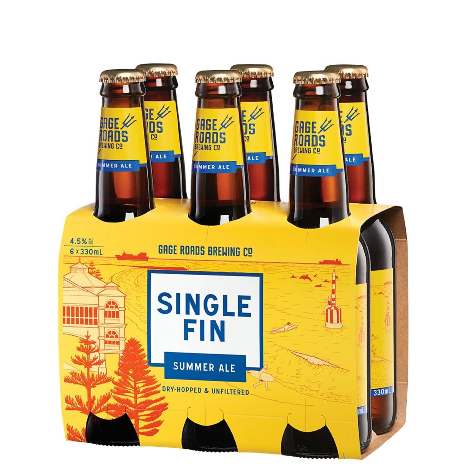 Gage Roads Single Fin Summer Ale Bottle 330mL 6 Pack