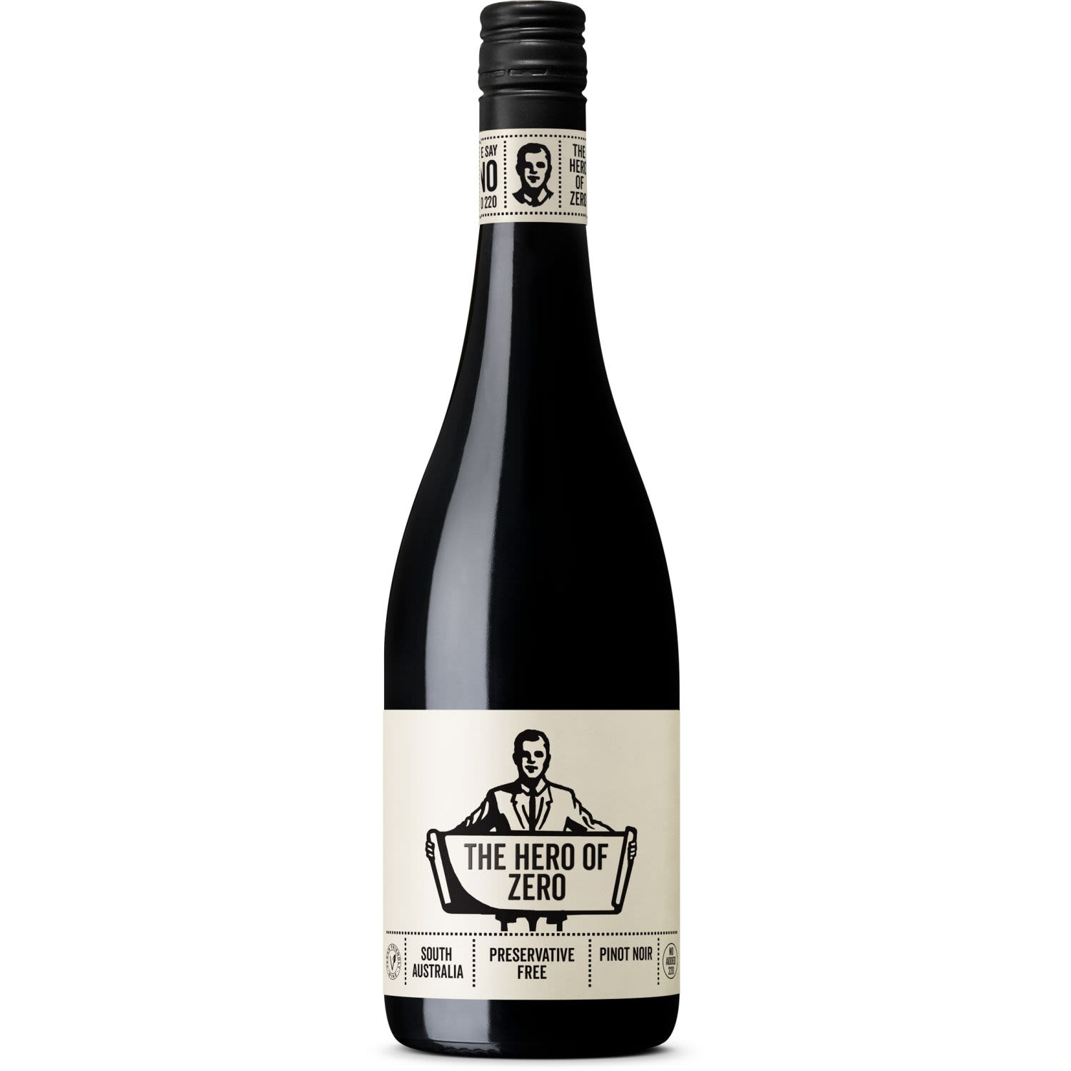 Hero of Zero Pinot Noir (Preservative Free) 750mL Bottle