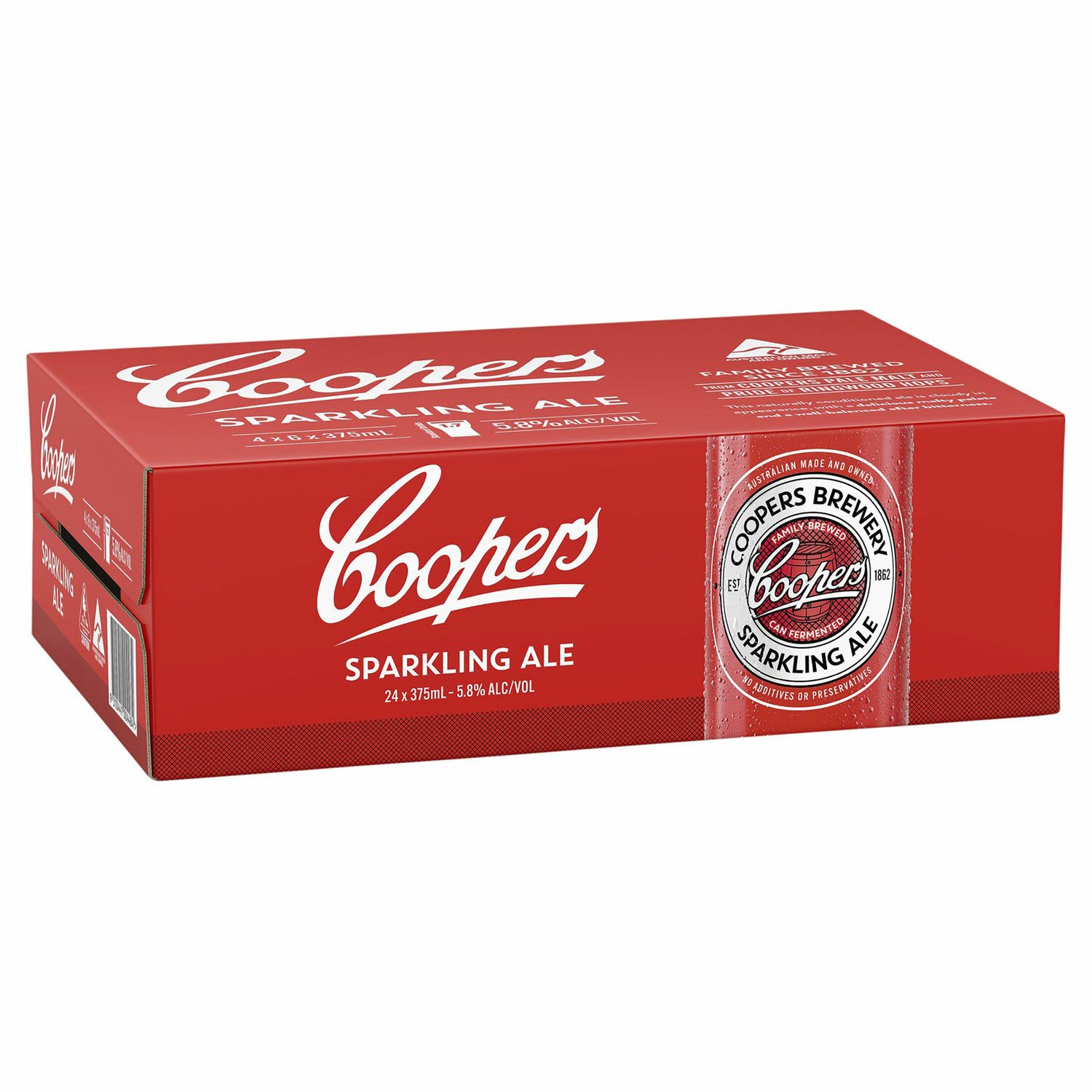 Coopers Sparkling Ale Can 375mL 24 Pack