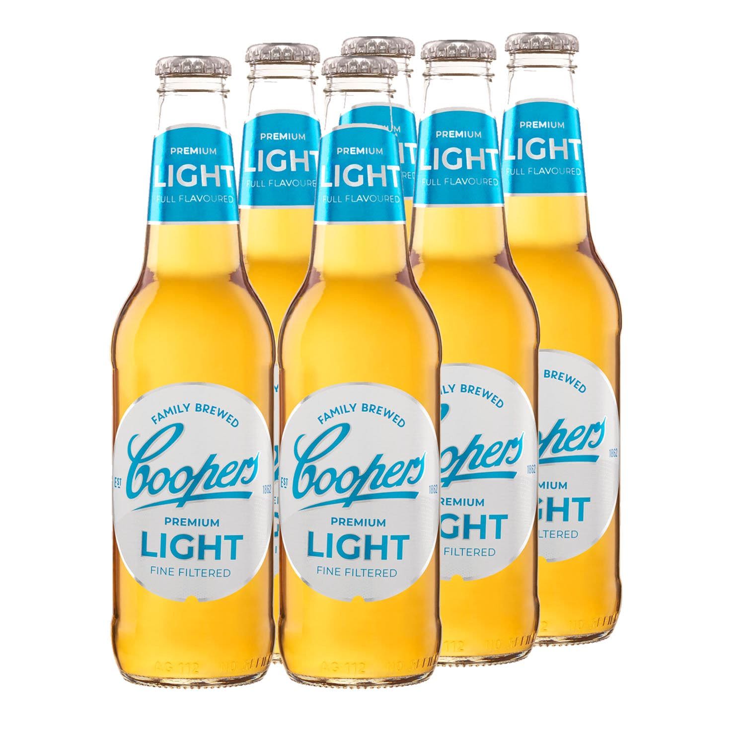 Coopers Premium Light Bottle 355mL 6 Pack
