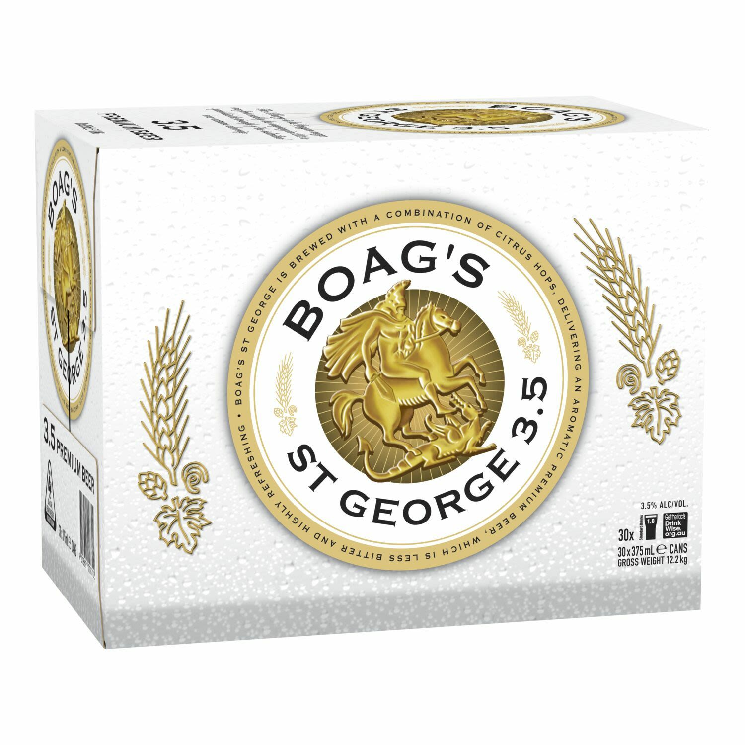 Boags St George Mid Can 375mL 30 Pack