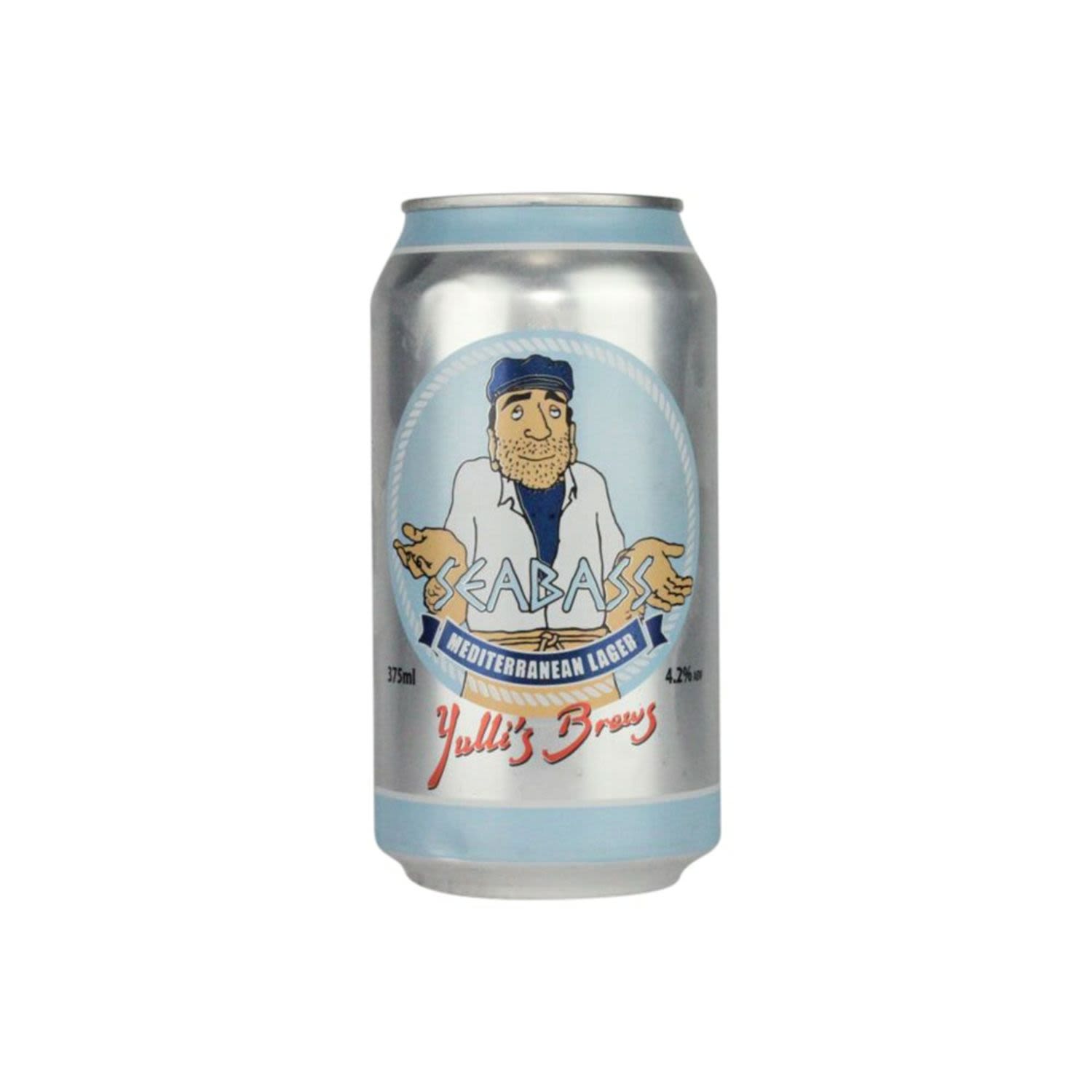 Yulli's Seabass Mediterranean Lager Can 375mL 24 Pack