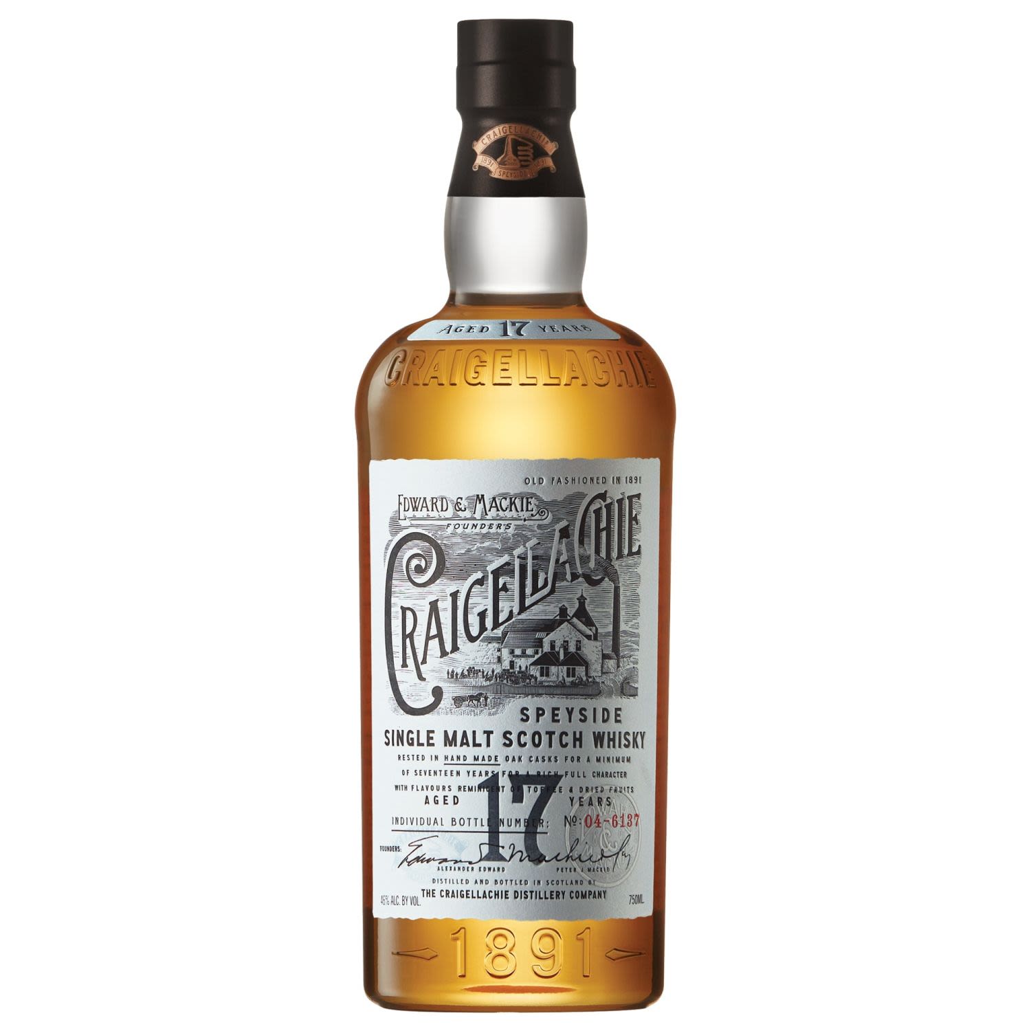 Craigellachie 17 Year Old Single Malt Scotch Whisky 700mL Bottle