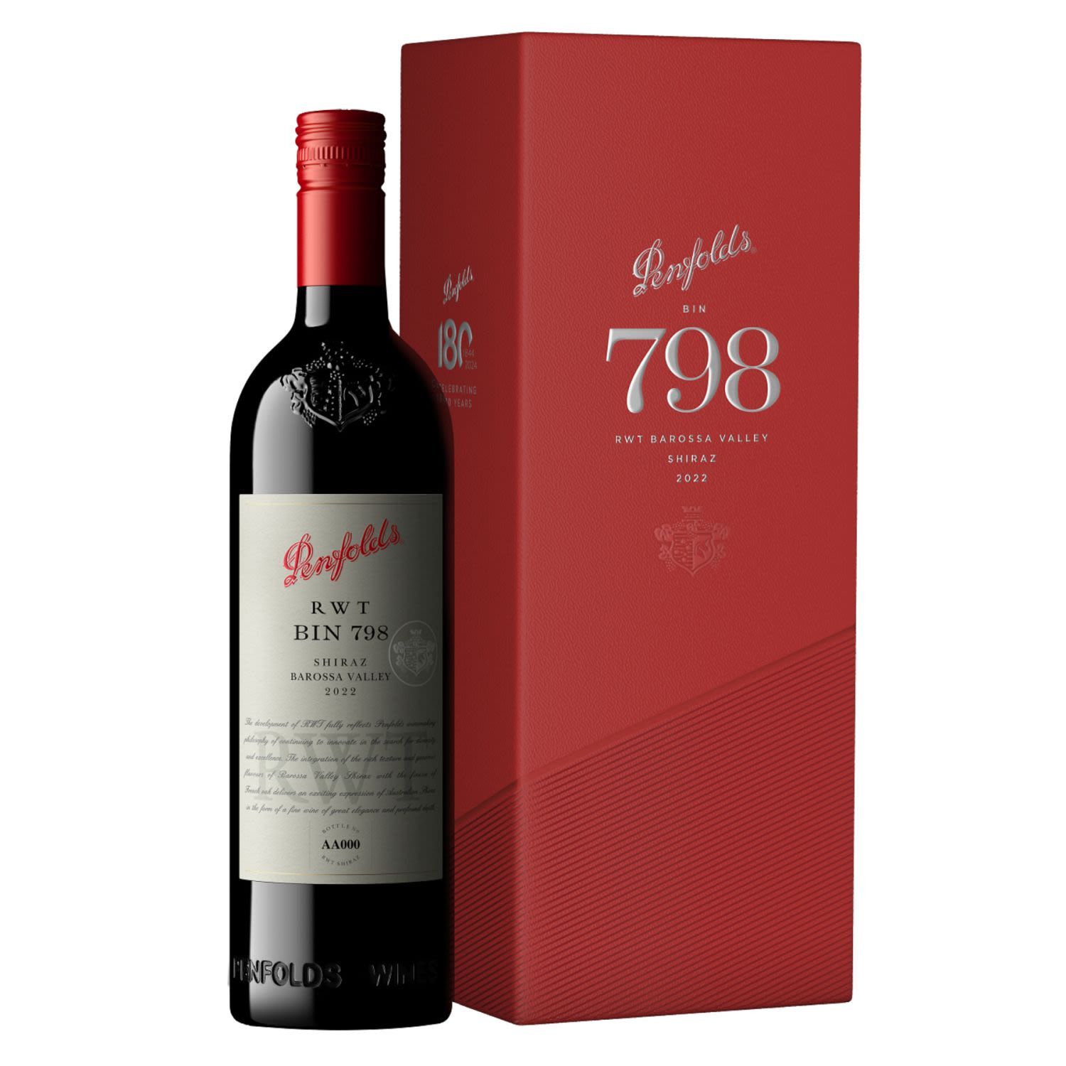 Penfolds RWT Shiraz 2022 750mL Gift Box