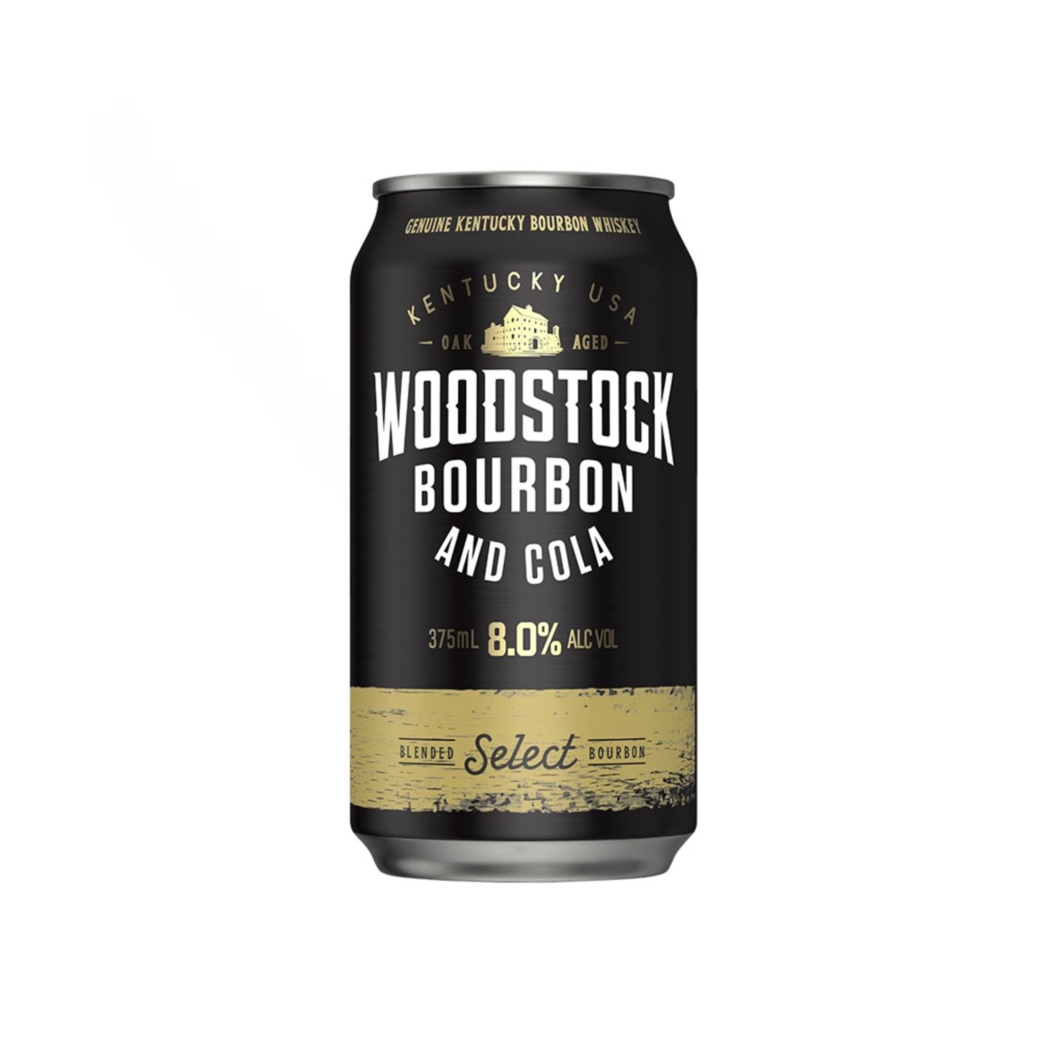 Woodstock Bourbon & Cola 8% Can 375mL