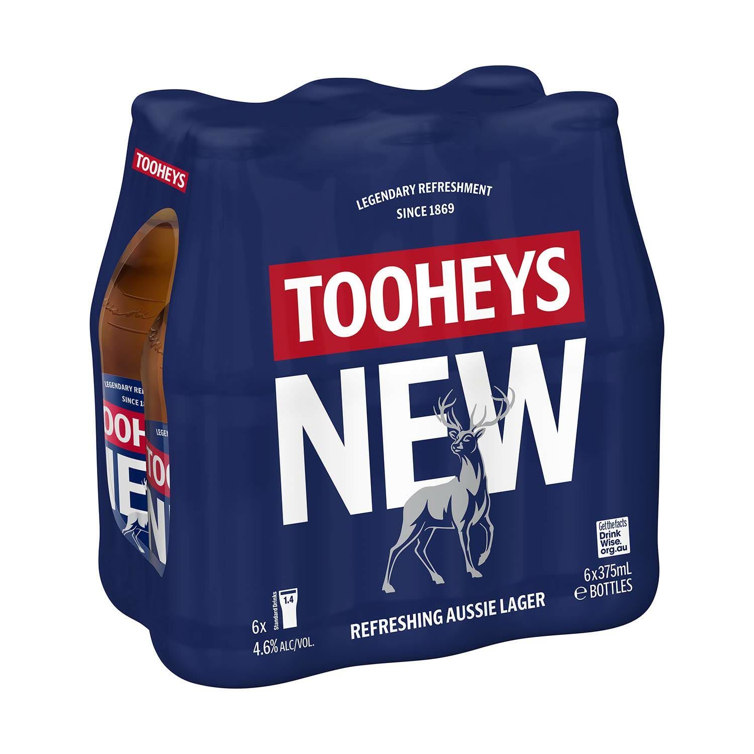 Tooheys New Bottle 375mL 6 Pack