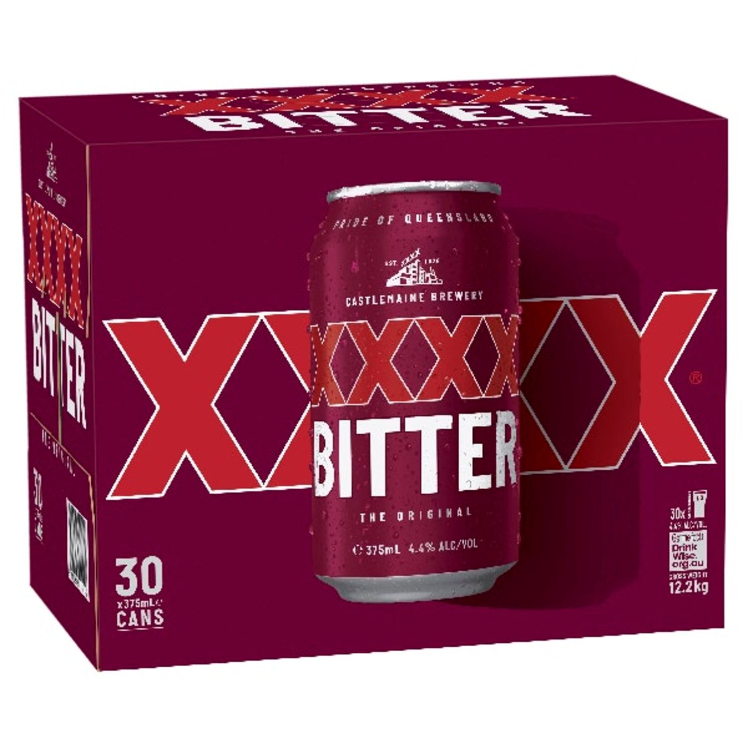 XXXX Bitter Can 375mL 30 Pack