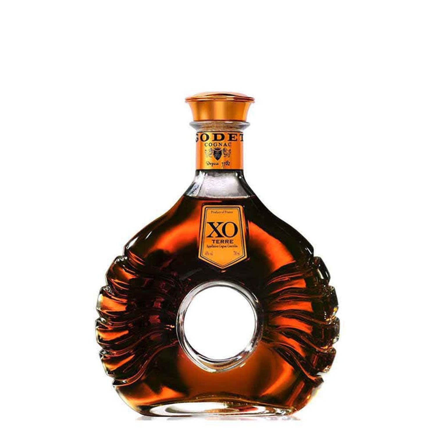 The epitome of excellence, luxury and tradition; Godet XO Terre is truly a masterpiece in its own right. Jean Edouard Godet, the cellar master, selects barrels in order to prevent the wood taking precedence over the fruit and flower of Cognac.<br /> <br />Alcohol Volume: 40.00%<br /><br />Pack Format: Bottle<br /><br />Standard Drinks: 22</br /><br />Pack Type: Bottle<br /><br />Country of Origin: France<br />