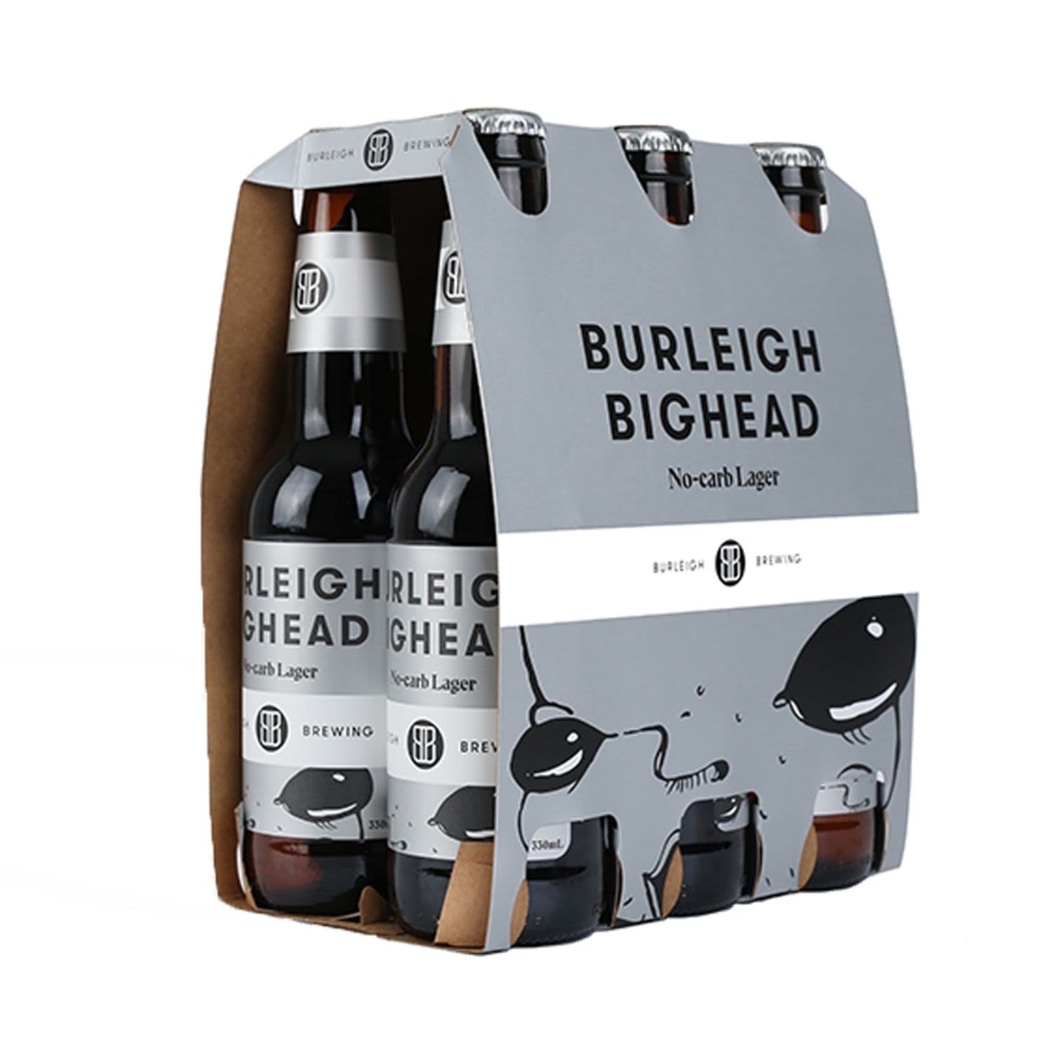 Burleigh Brewing Co. Big Head No Carb Beer 330mL 6 Pack