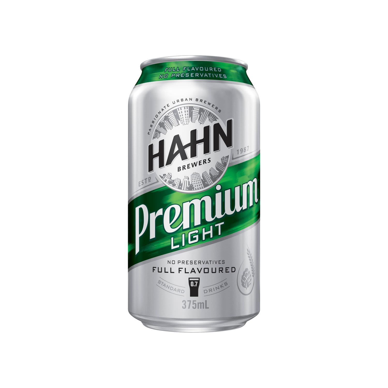 Hahn Premium Light Can 375mL 6 Pack