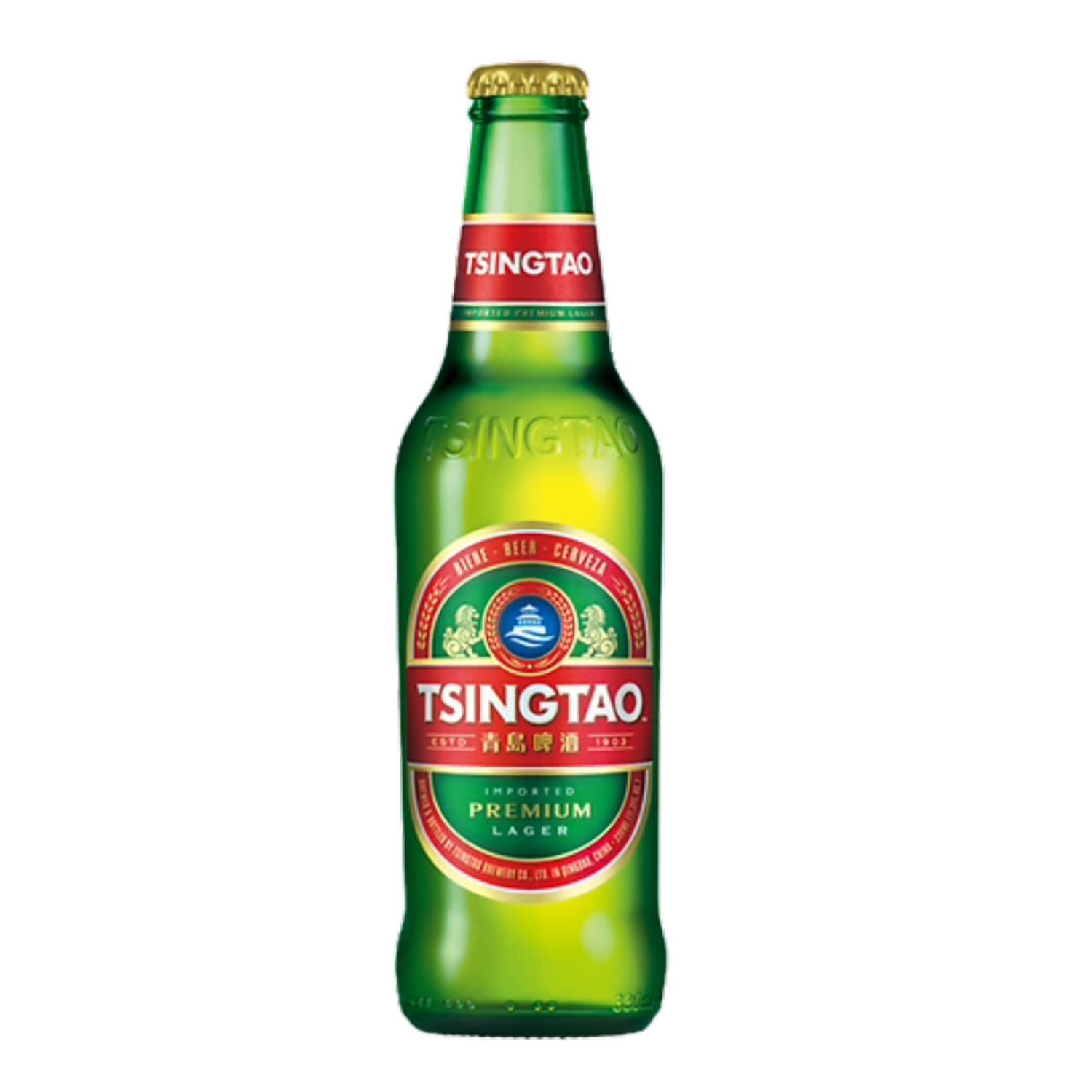 Tsingtao Lager Bottle 330mL 24 Pack