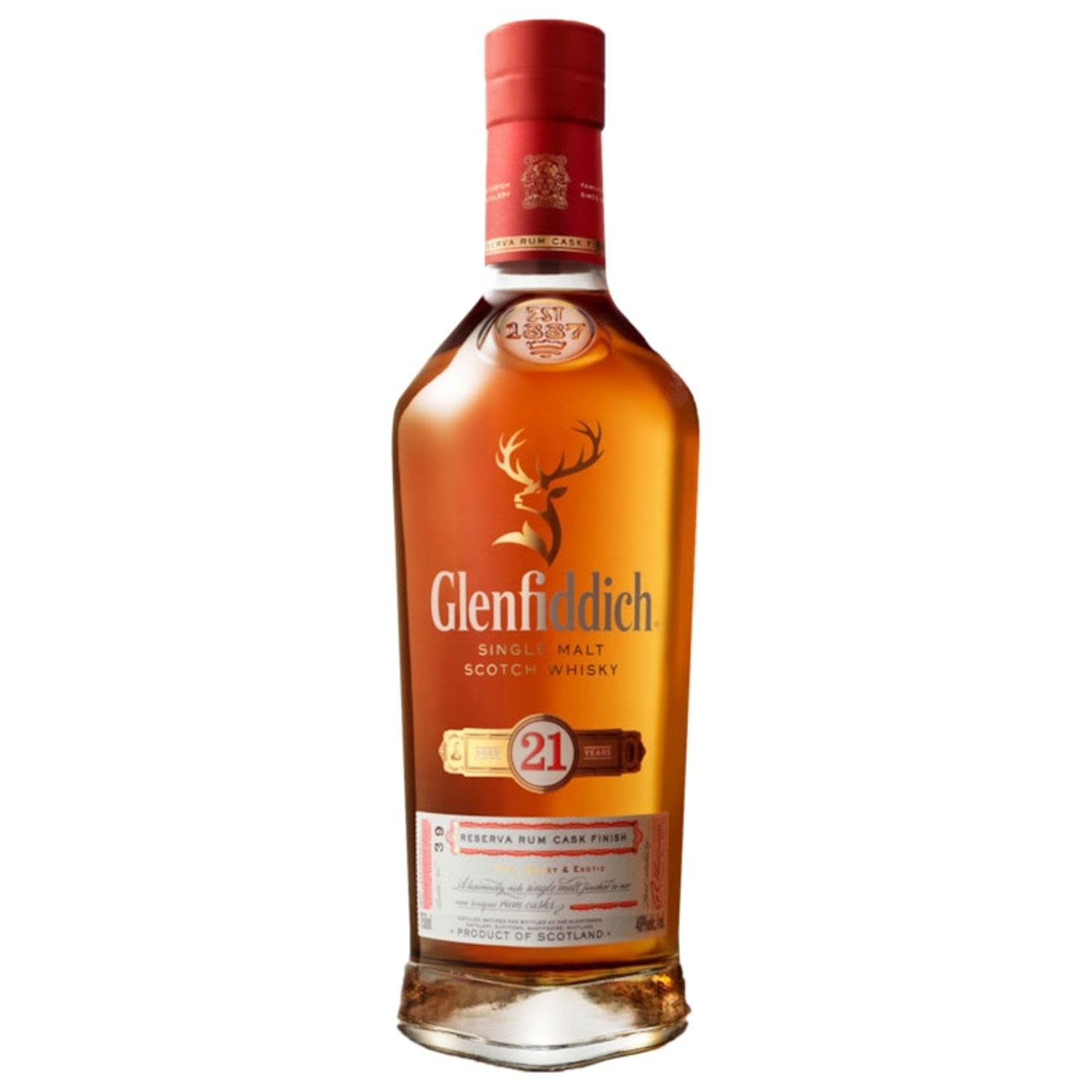 Glenfiddich 21 Year Old Scotch Whisky 700mL Bottle