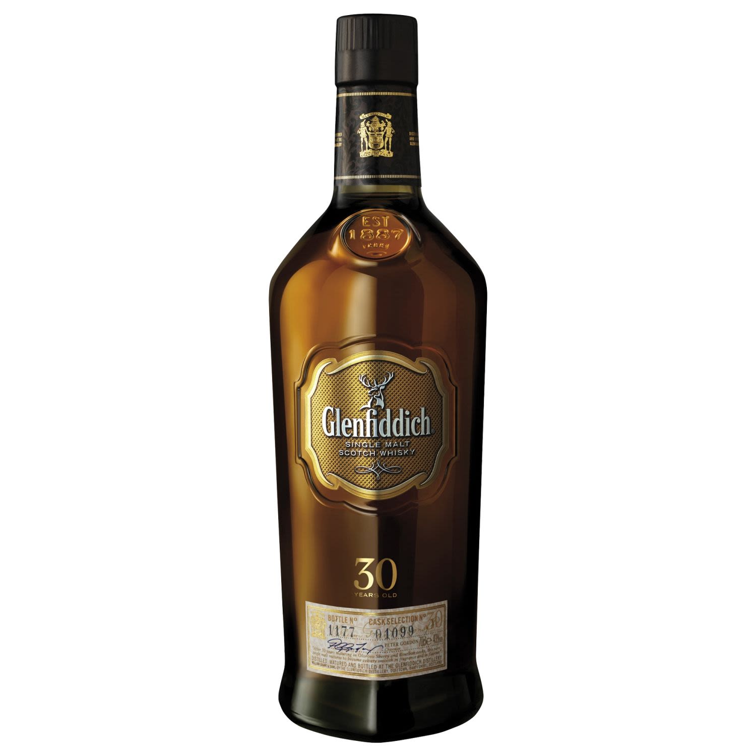 Glenfiddich 30 Year Old Single Malt Scotch Whisky 700mL Bottle