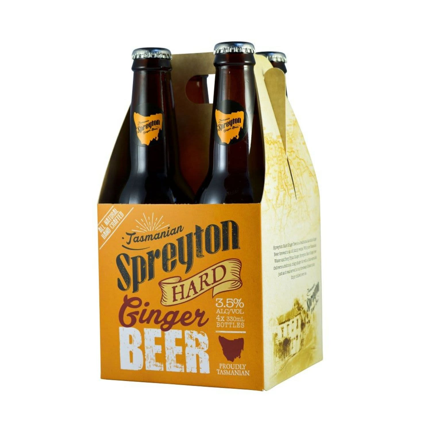 Spreyton Hard Ginger Beer Bottle 330mL 4 Pack