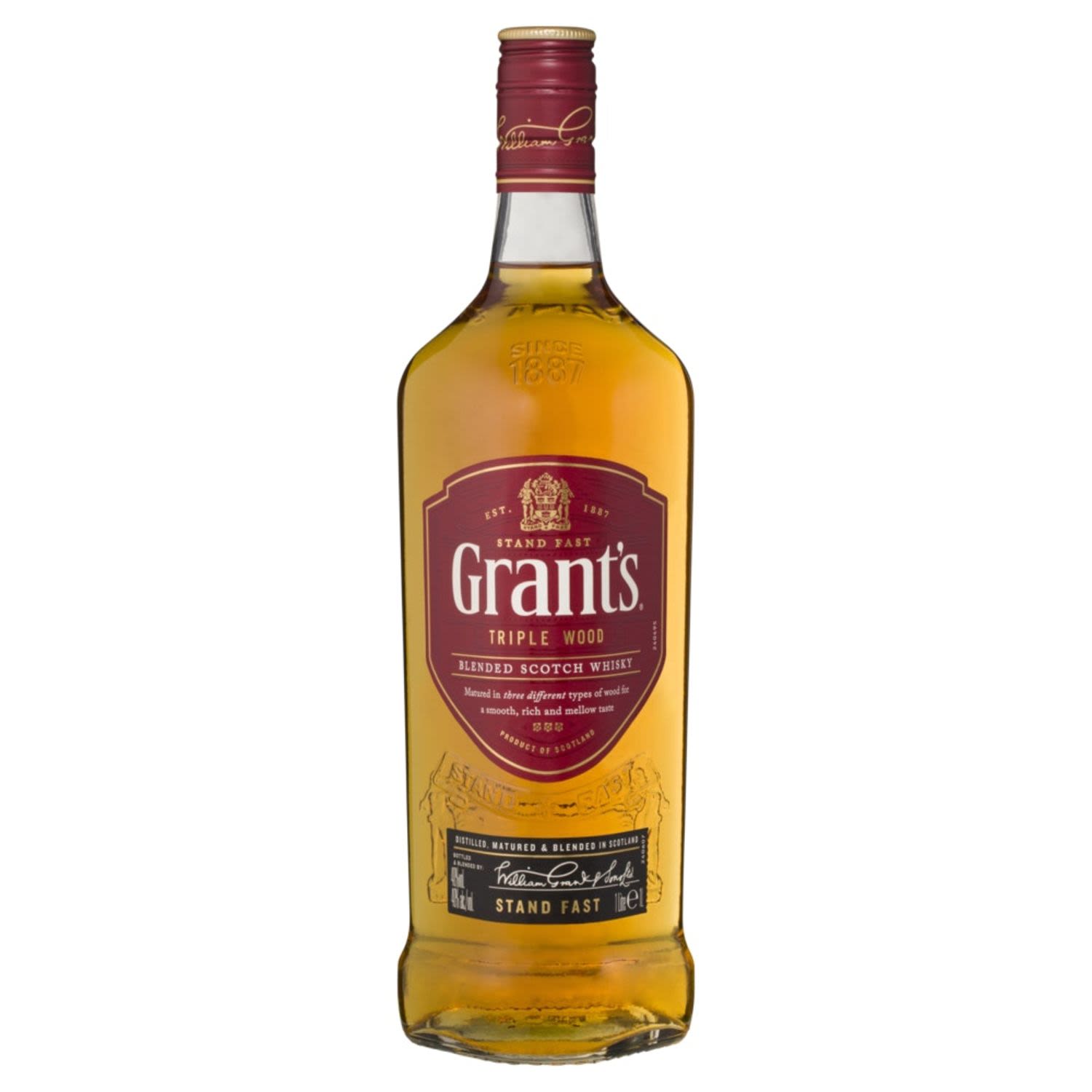 Grant's Grant's Triple Wood Scotch Whisky 1L Bottle, 1 Litre 