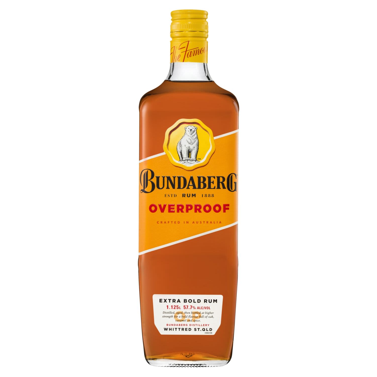 Bundaberg Rum Overproof 1.125L Bottle