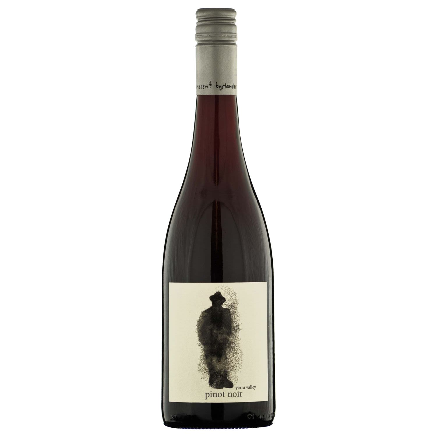 Innocent Bystander Pinot Noir<br /> <br />Alcohol Volume: 12.00%<br /><br />Pack Format: Bottle<br /><br />Standard Drinks: 7.7</br /><br />Pack Type: Bottle<br /><br />Country of Origin: Australia<br /><br />Region: Yarra Valley<br /><br />Vintage: '2018<br />