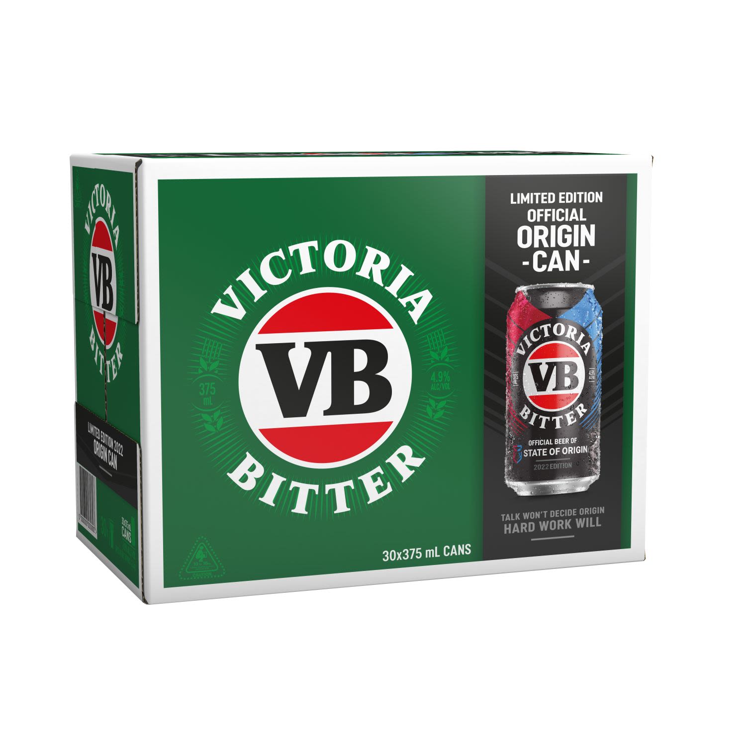 Victoria Bitter Can 375mL 30 Pack