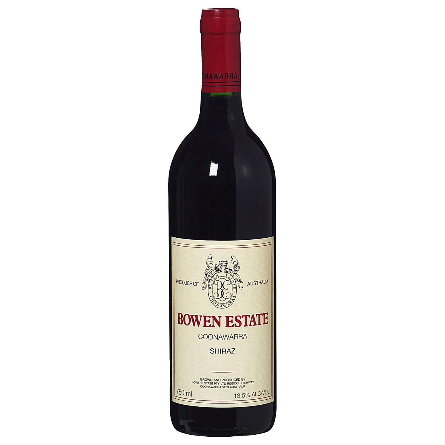 Bowen Estate Shiraz 750mL Bottle