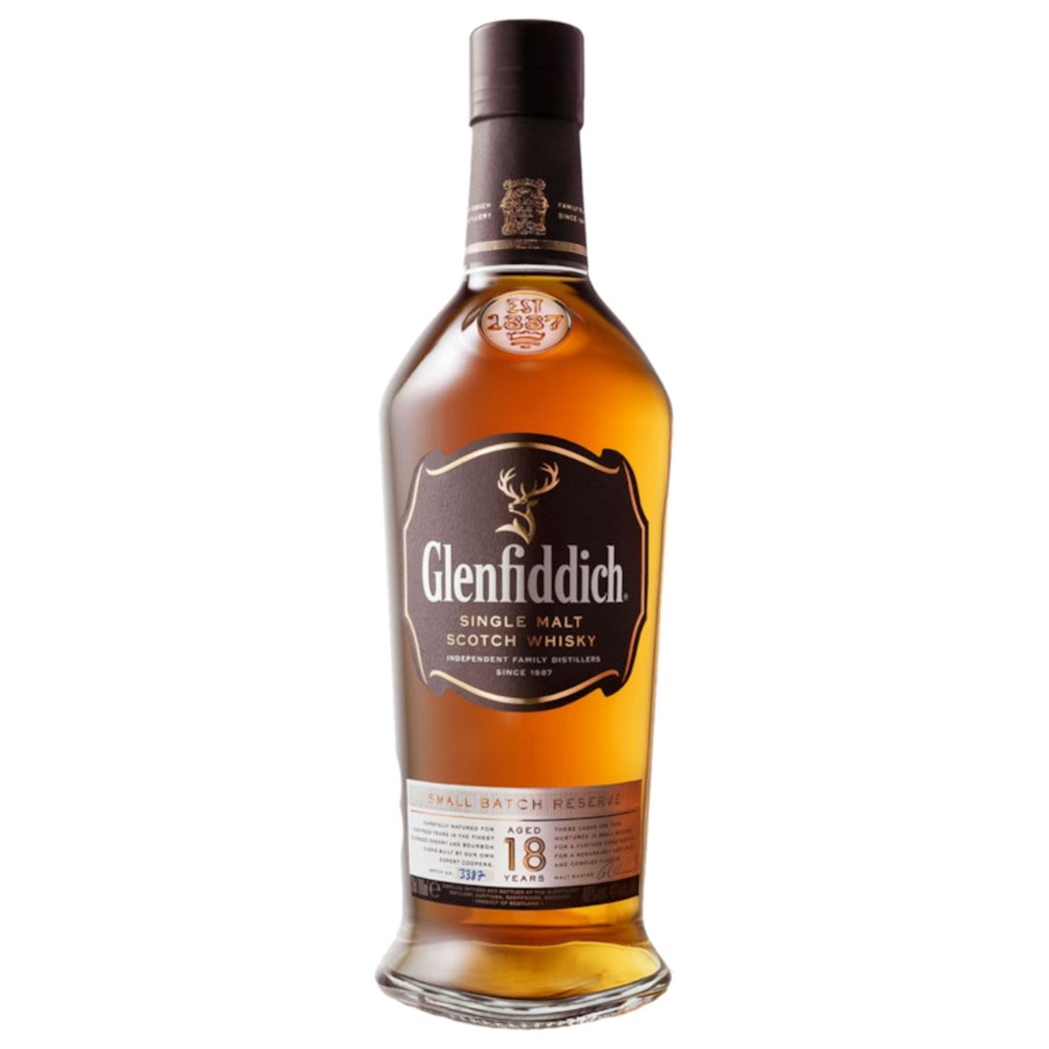 Glenfiddich 18 Year Old Scotch Whisky 700mL Bottle