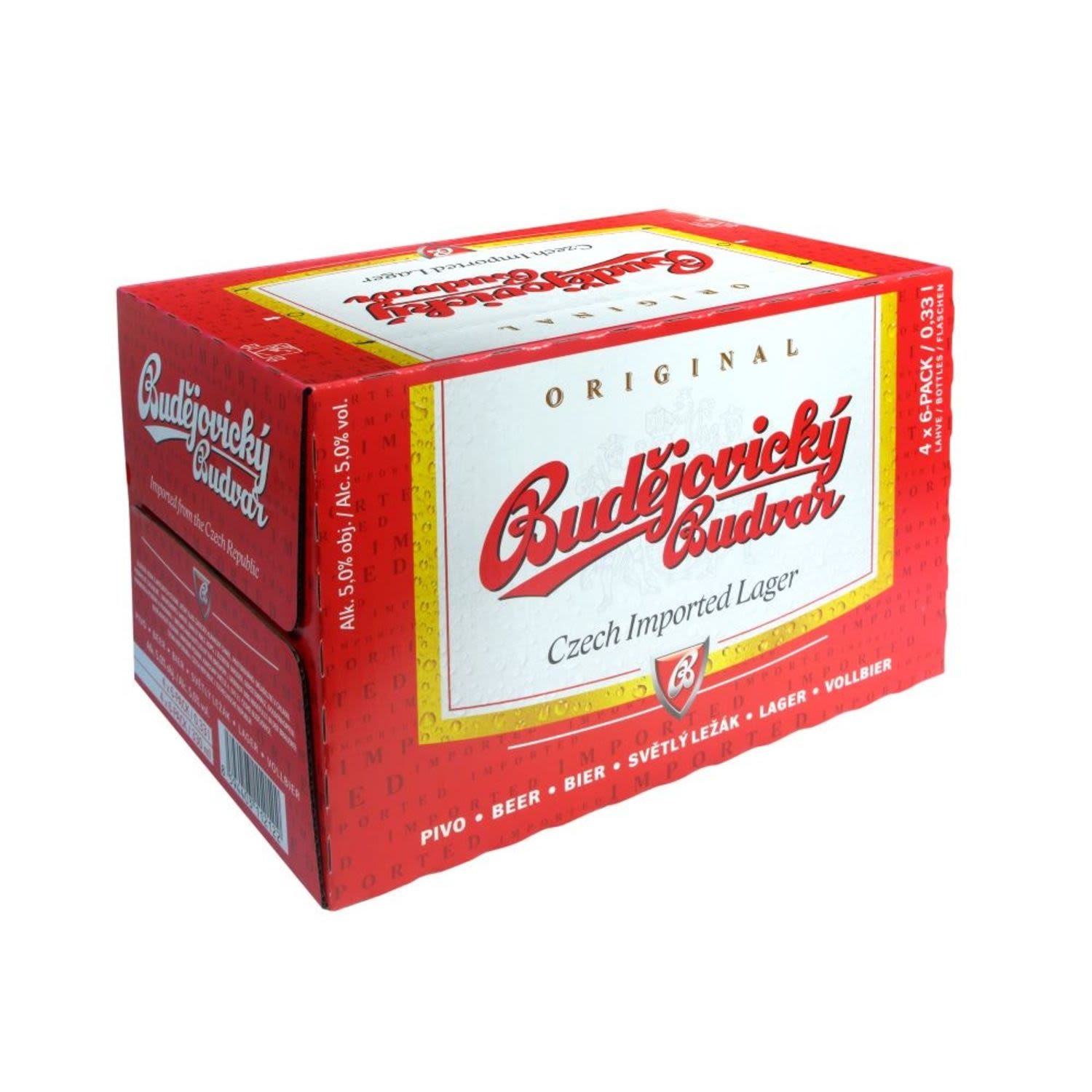 Budvar Czech Lager 330mL 24 Pack