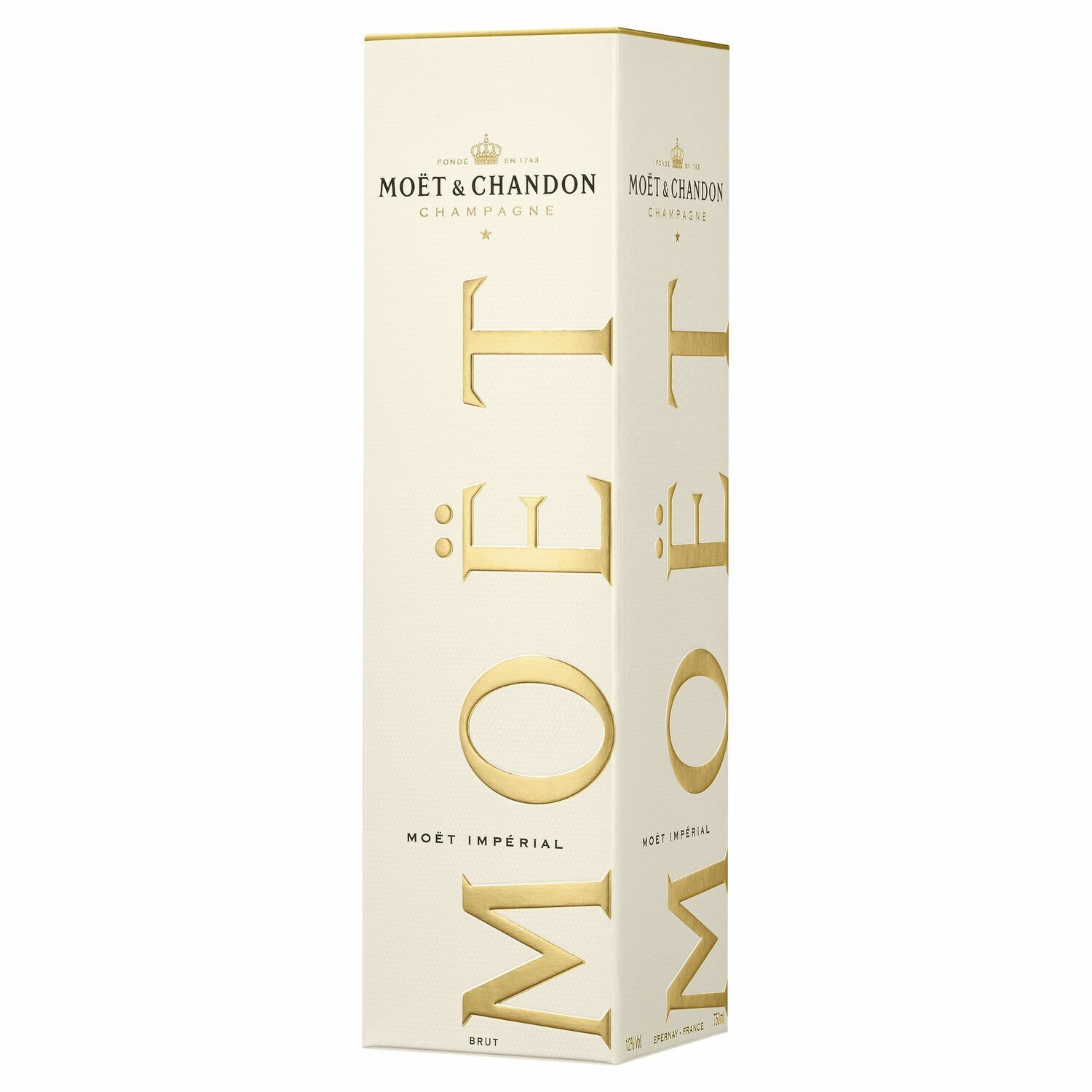 Moët & Chandon Impérial is the House’s iconic Champagne. It embodies Moët & Chandon’s unique style - a style distinguished by its bright fruitiness, its seductive palate and its elegant maturity.<br /> <br />Alcohol Volume: 12.00%<br /><br />Pack Format: Bottle<br /><br />Standard Drinks: 7.1<br /><br />Pack Type: Bottle<br /><br />Country of Origin: France<br /><br />Region: Champagne<br /><br />Vintage: Non Vintage<br />
