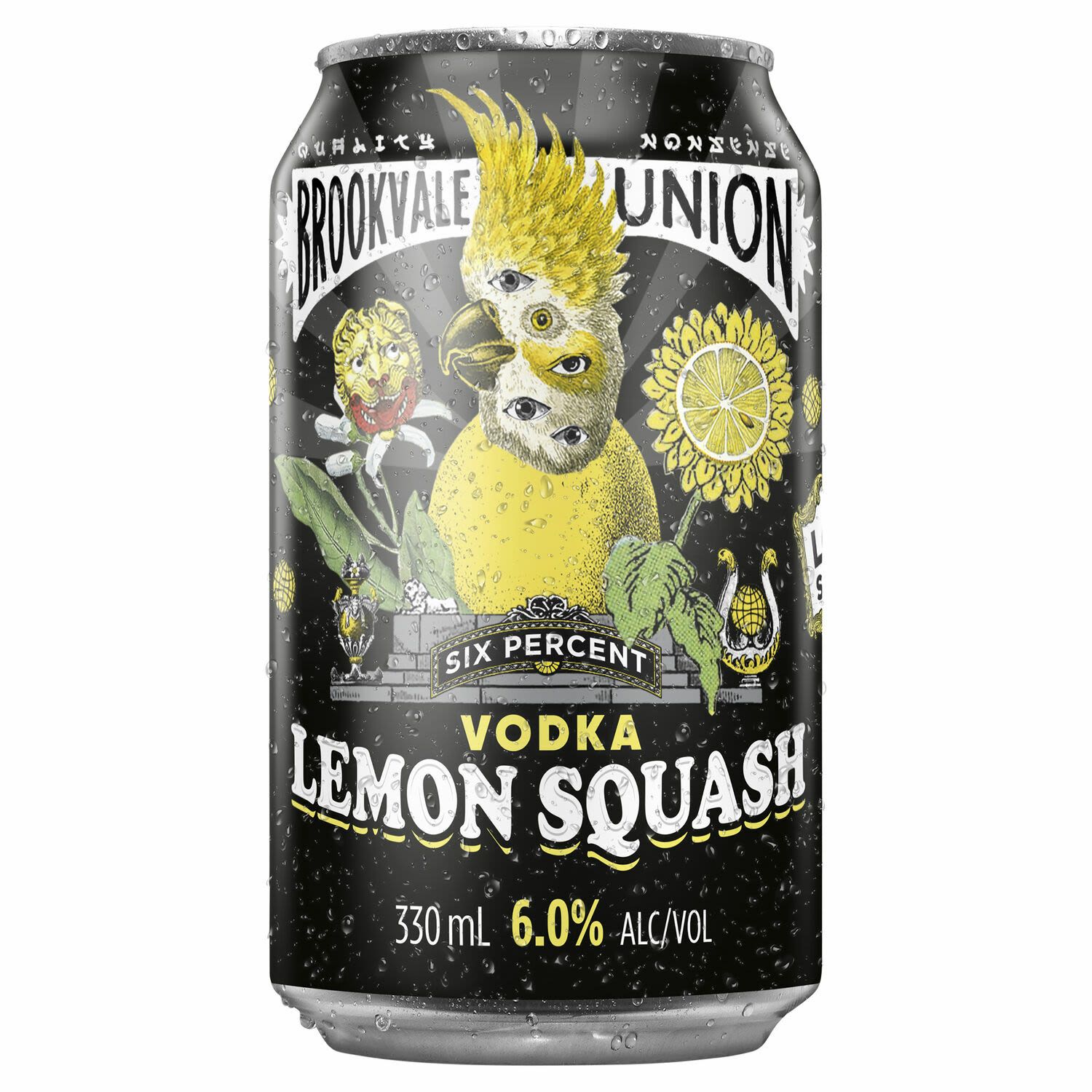Brookvale Union Vodka Lemon Squash Can 330mL