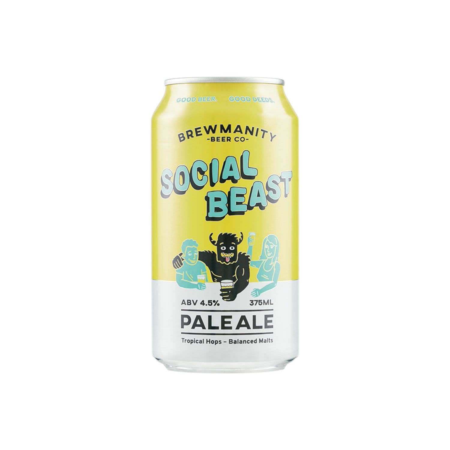 Brewmanity Social Beast Pale Ale Can 375mL
