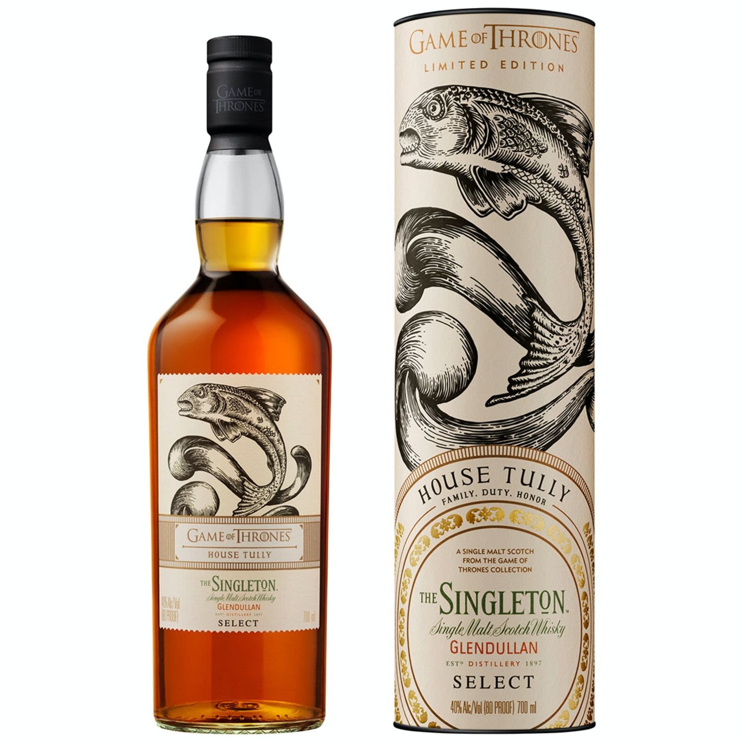 Game of Thrones House Tully - Singleton of Glendullan Select Scotch Whisky 700mL Bottle
