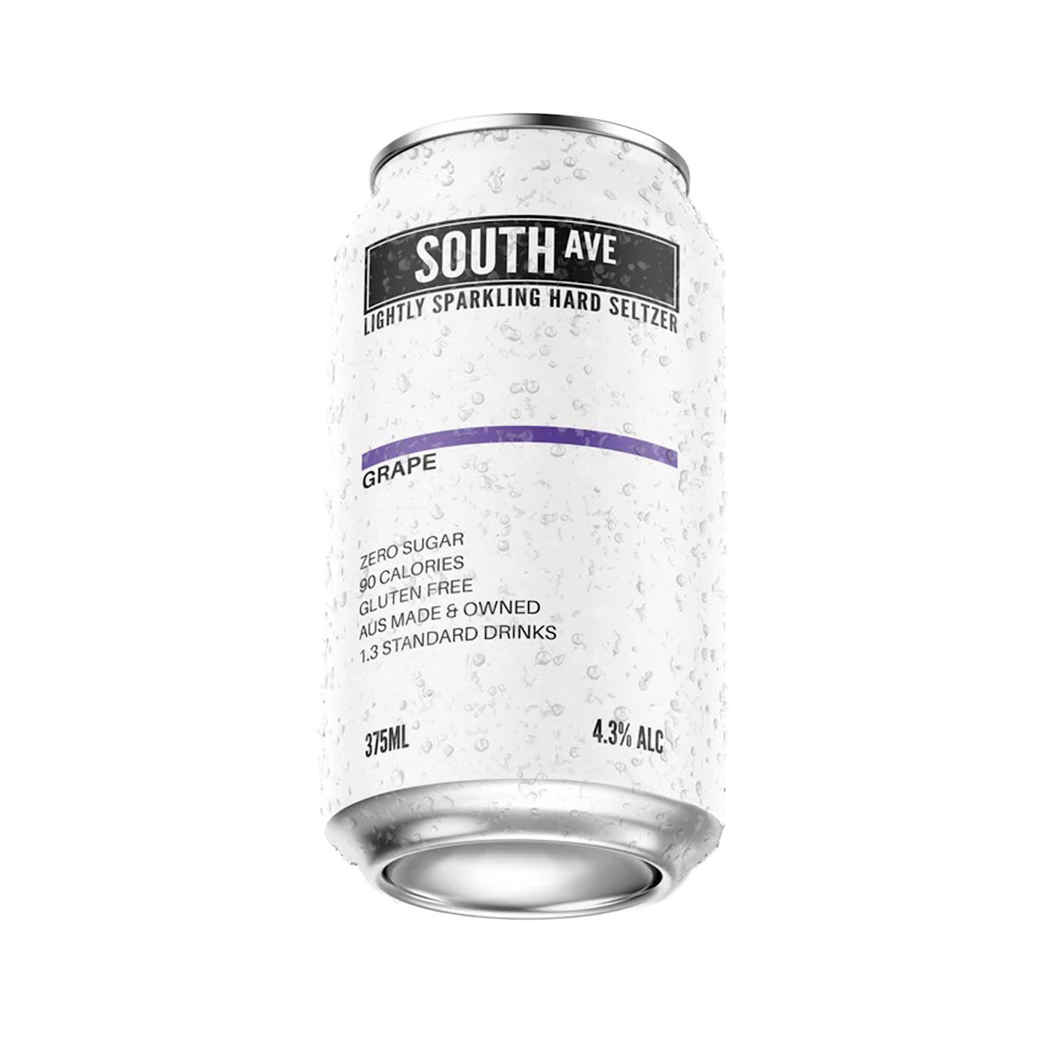 South Ave Grape Seltzer Can 375mL 4 Pack