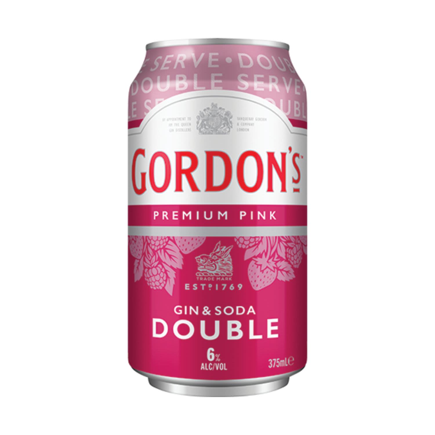 Gordon's Pink Gin & Soda DOUBLE Can 375mL