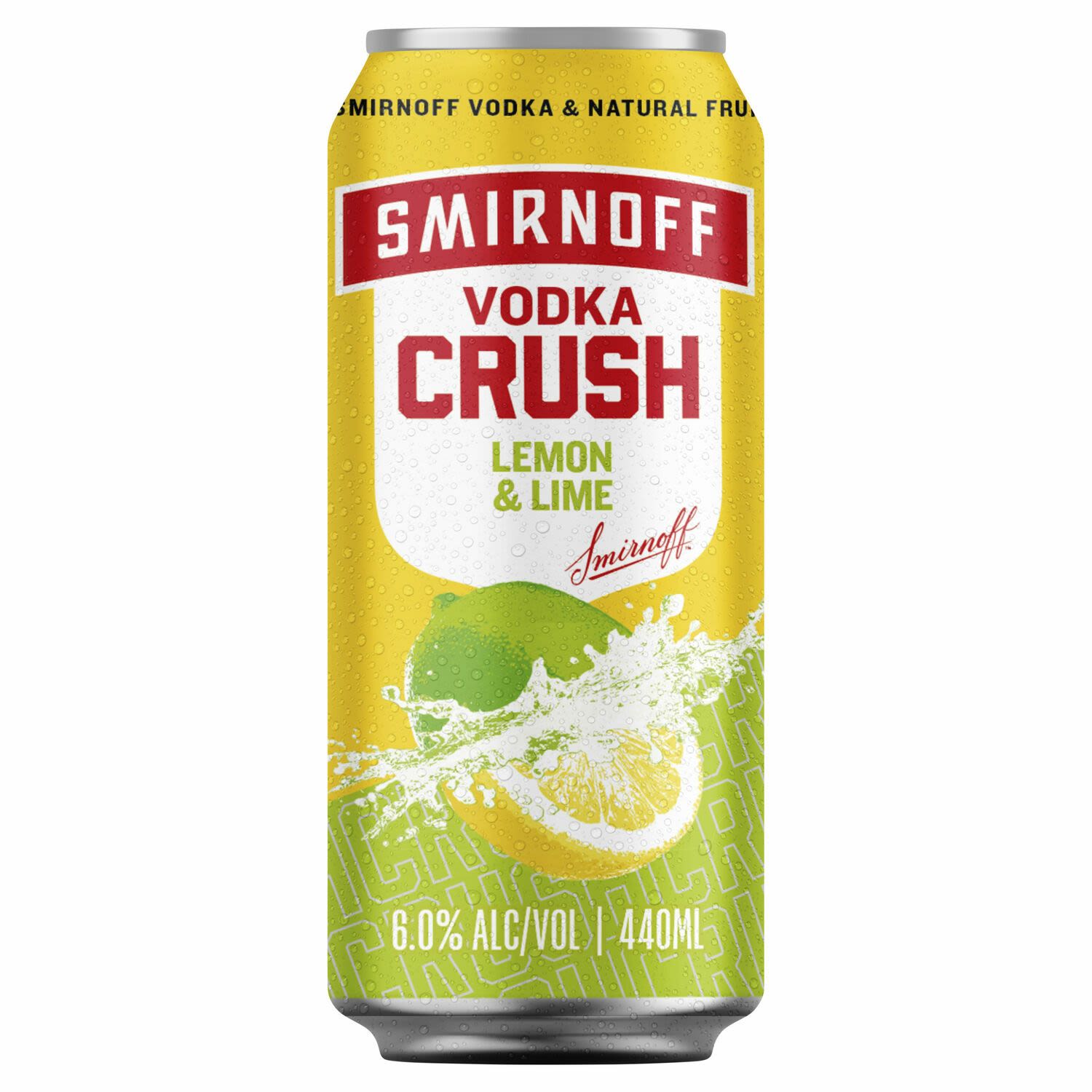 Smirnoff Crush Lemon Lime Can 440mL