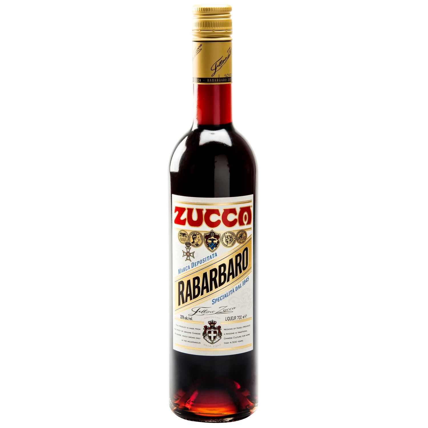 Zucca Rabarbaro 700mL Bottle