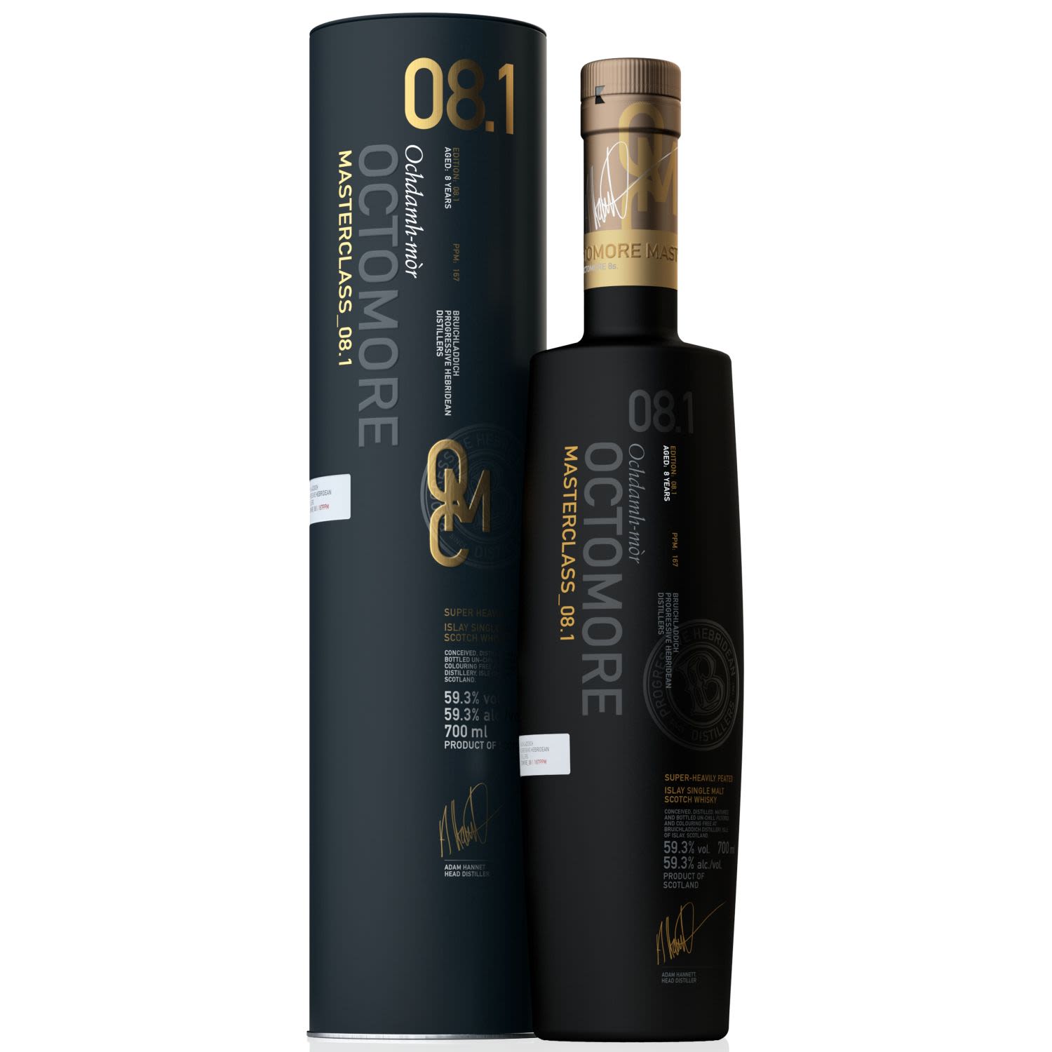 Octomore Masterclass 08.1 Islay Single Malt Scotch Whisky 700mL Bottle