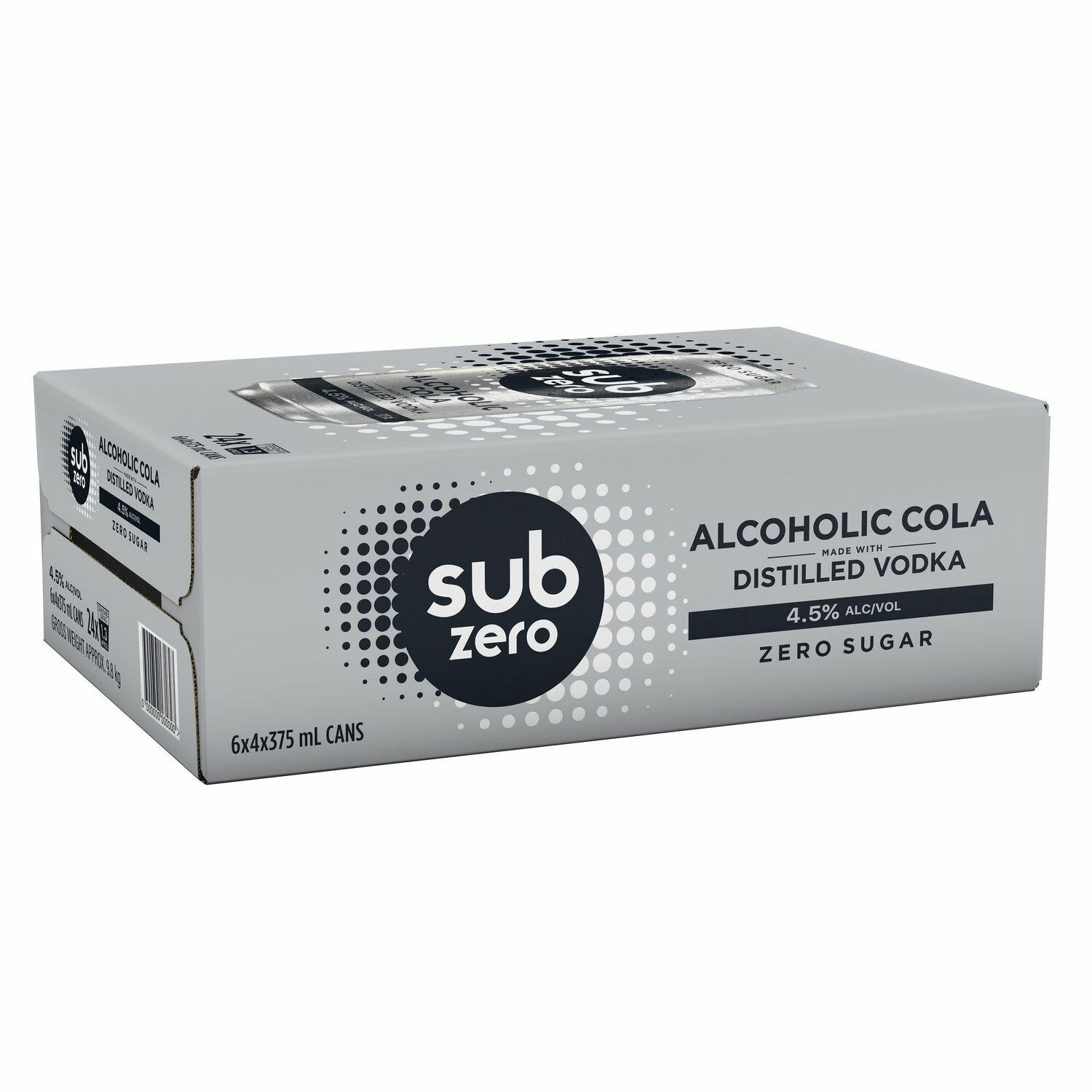 Sub Zero Hard Cola Can 375mL 24 Pack