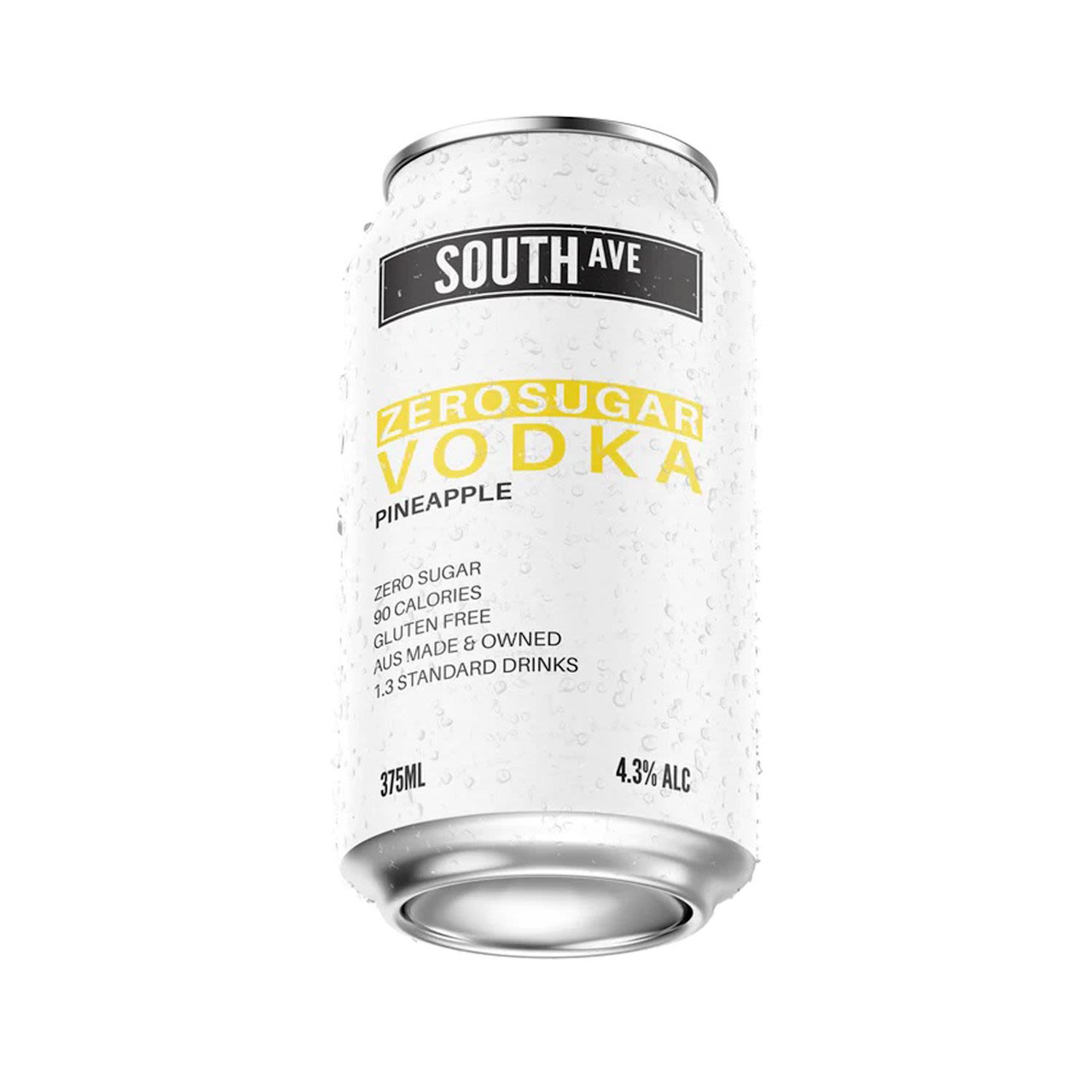 South Ave Zero Sugar Pineapple Vodka Can 375mL