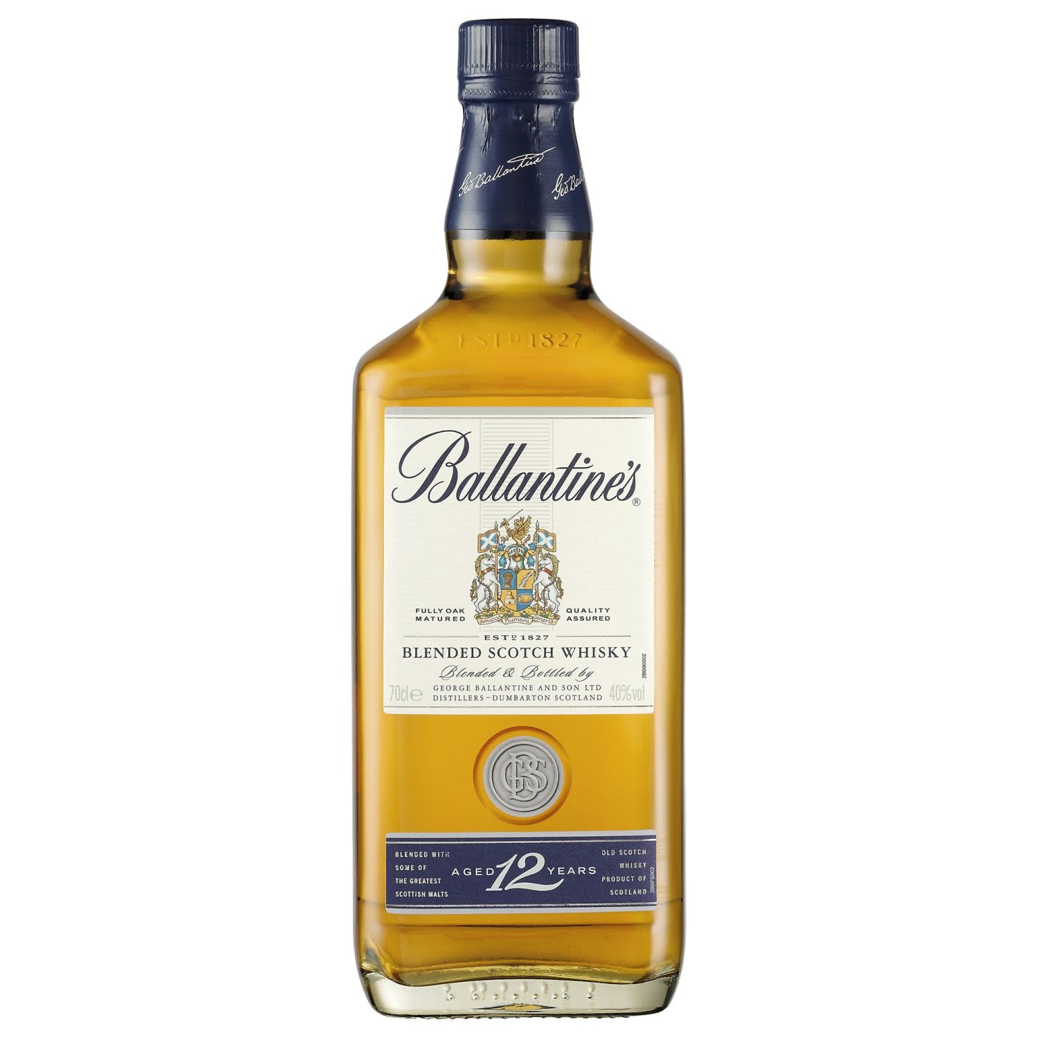 A perfectly balanced Scotch, Ballantines embodies the approachable style. With rich creaminess and hints of vanilla oak Ballantines 12 year old will leave you with its floral aroma long after you have finished it.<br /> <br />Alcohol Volume: 40.00%<br /><br />Pack Format: Bottle<br /><br />Standard Drinks: 22</br /><br />Pack Type: Bottle<br /><br />Country of Origin: Scotland<br />