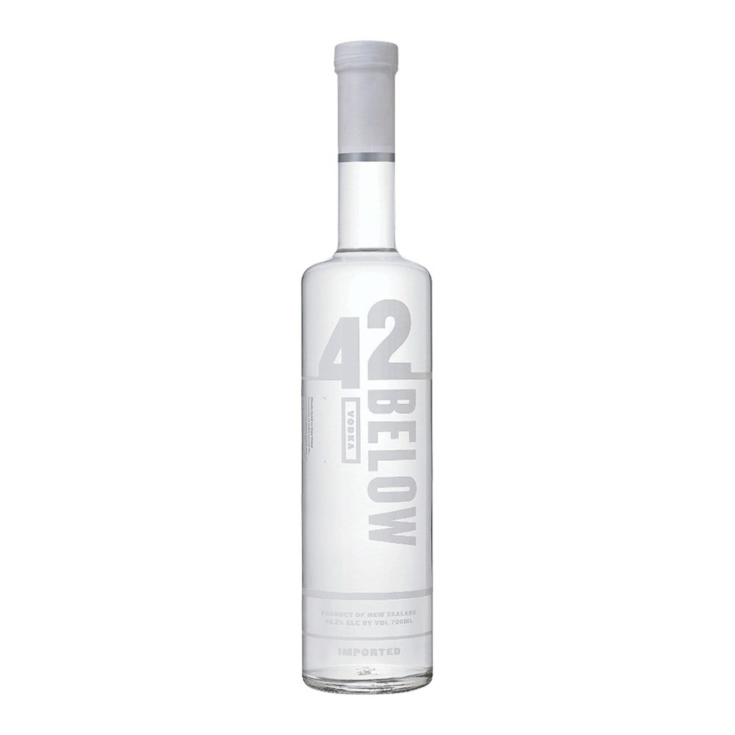 42 Below Vodka is made from premium NZ grain & pure, fresh spring water. This is 4 times distilled to ensure the finished vodka remains pure, smooth & elegant.. That's exactly what it is; A superbly smooth Vodka that is best served chilled or as a base for your favourite cocktail.<br /> <br />Alcohol Volume: 40.00%<br /><br />Pack Format: Bottle<br /><br />Standard Drinks: 22.1</br /><br />Pack Type: Bottle<br /><br />Country of Origin: New Zealand<br />