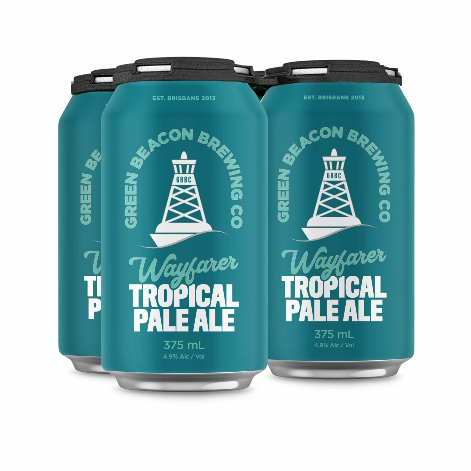 Green Beacon Wayfarer Tropical Pale Ale Can 375mL 4 Pack