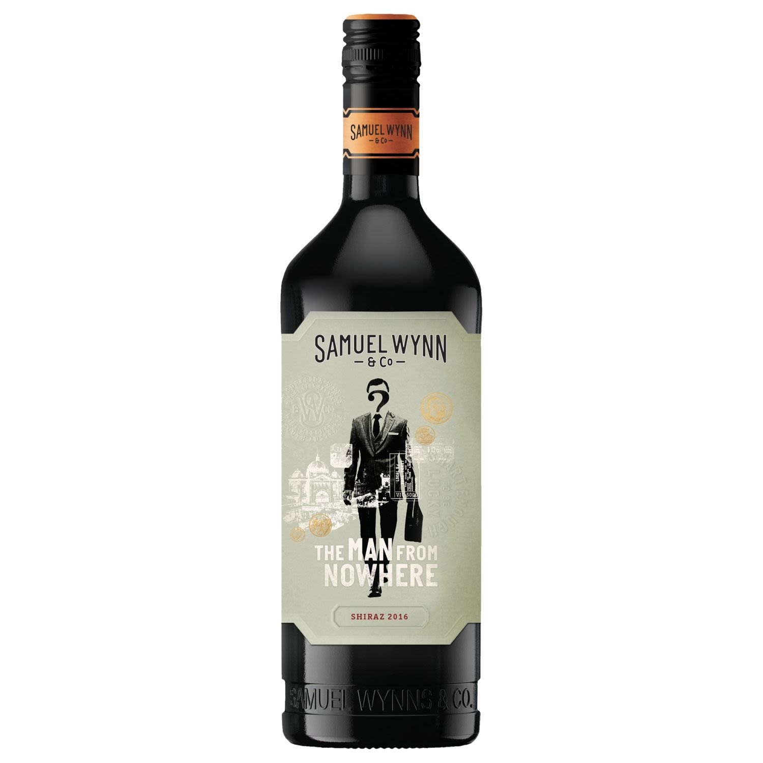 Samuel Wynn & Co The Man from Nowhere Shiraz 750mL Bottle