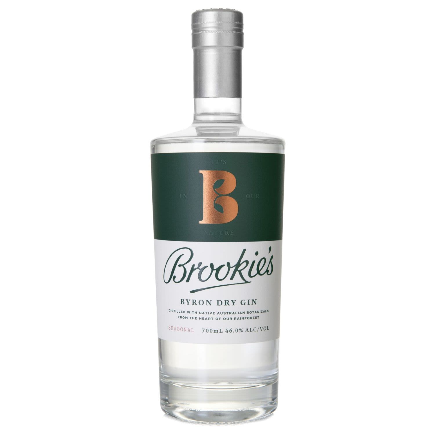 Brookies Dry Gin 700mL Bottle