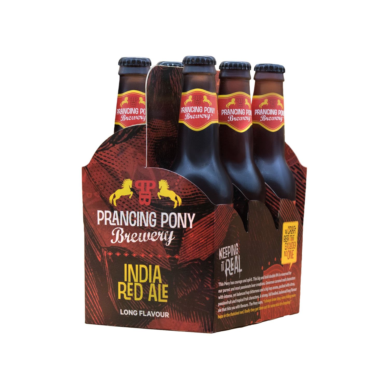 Prancing Pony Brewer India Red Ale Bottle 330mL 6 Pack