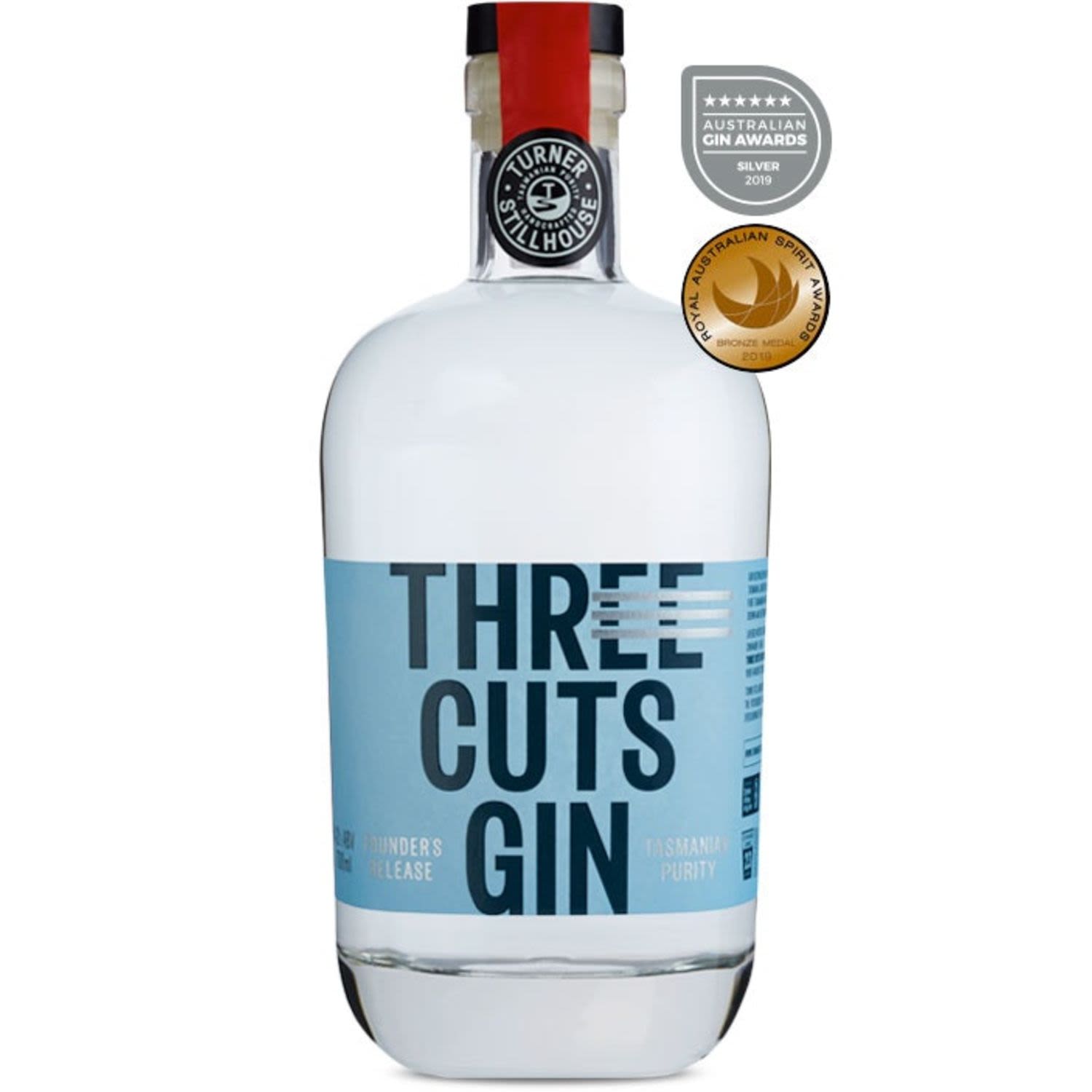 Three Cuts Founders Gin 700mL Bottle