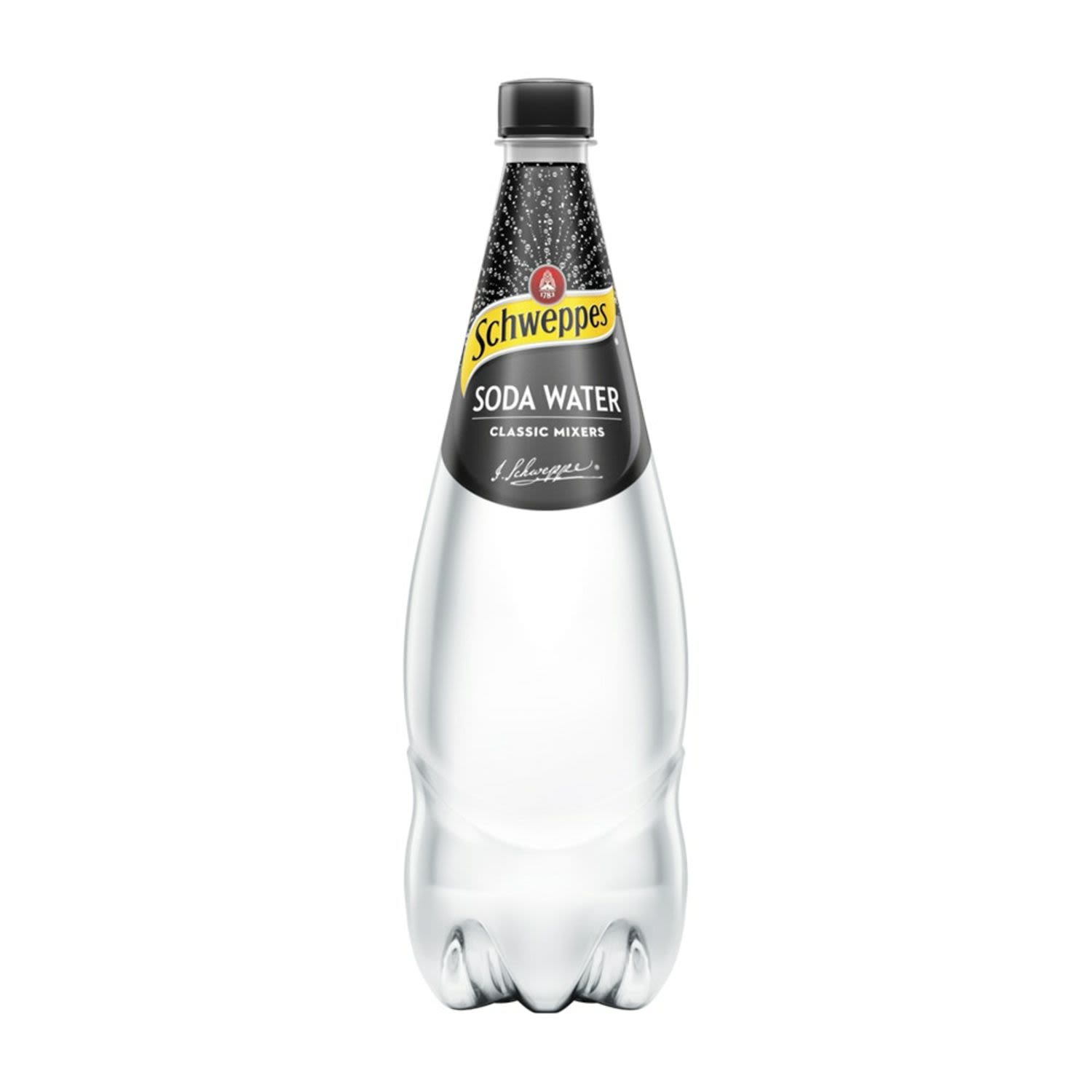 Schweppes Soda Water 1.1L Bottle