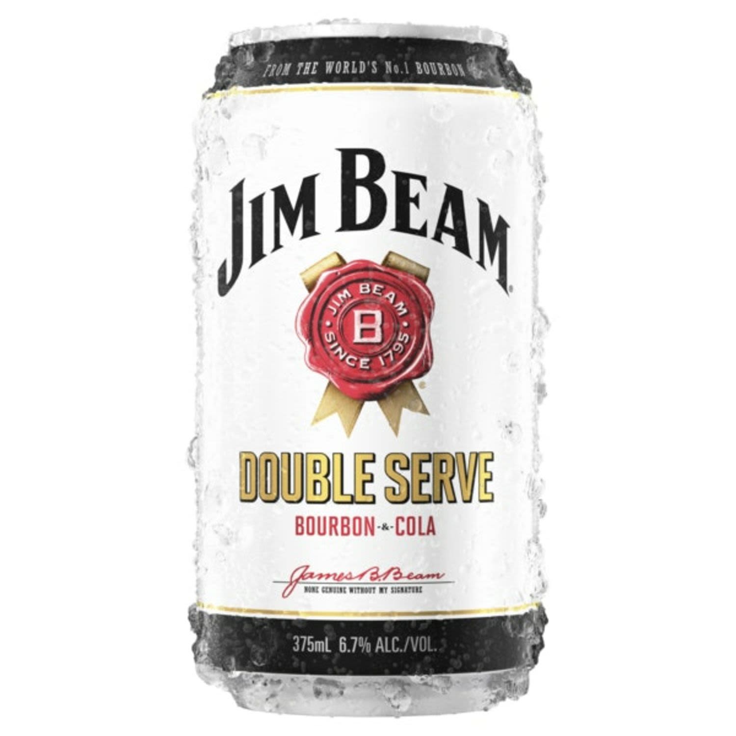 Jim Beam White & Cola Double Serve Can 375mL