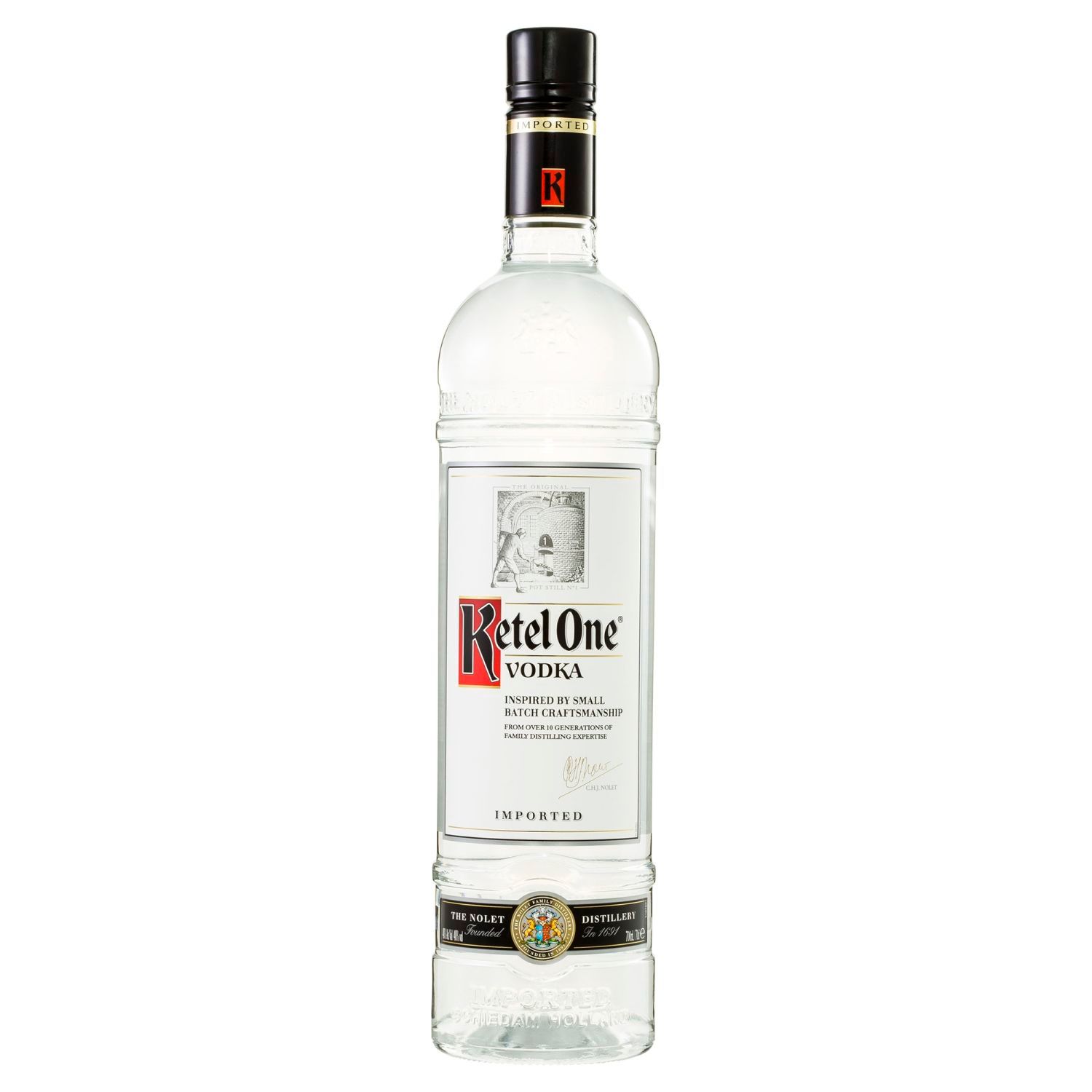 With a crisp, clean flavour and long finish, it’s unsurprising Ketel One is recommended by the world’s most expert bartenders.<br /> <br />Alcohol Volume: 40.00%<br /><br />Pack Format: Bottle<br /><br />Standard Drinks: 23</br /><br />Pack Type: Bottle<br /><br />Country of Origin: Netherlands<br />