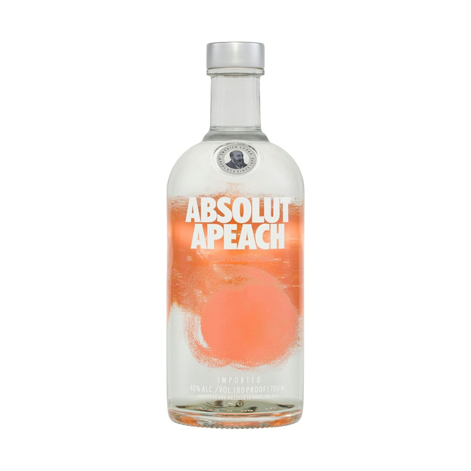 Related to cherries and apricots, the peach is loved for its fuzzy skin and sweet taste. But, as beautiful as it is, peaches occur too seldom in drinks. So, we made Absolut Apeach back in 2005 to change that and it soon found its following around the world. Absolut Apeach is the true master of one (ingredient that is). Add iced tea for an easy backyard barbeque drink or mix it with prosecco for a fancy Apeach Bellini at your next rooftop party. Et voilà!<br /> <br />Alcohol Volume: 40.00%<br /><br />Pack Format: Bottle<br /><br />Standard Drinks: 22</br /><br />Pack Type: Bottle<br /><br />Country of Origin: Sweden<br />