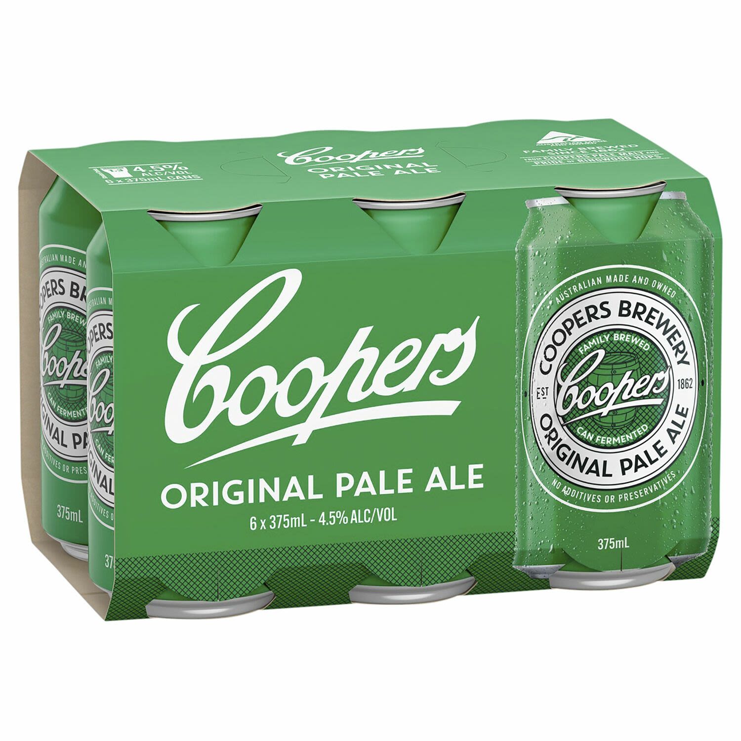 Coopers Pale Ale Can 375mL 6 Pack