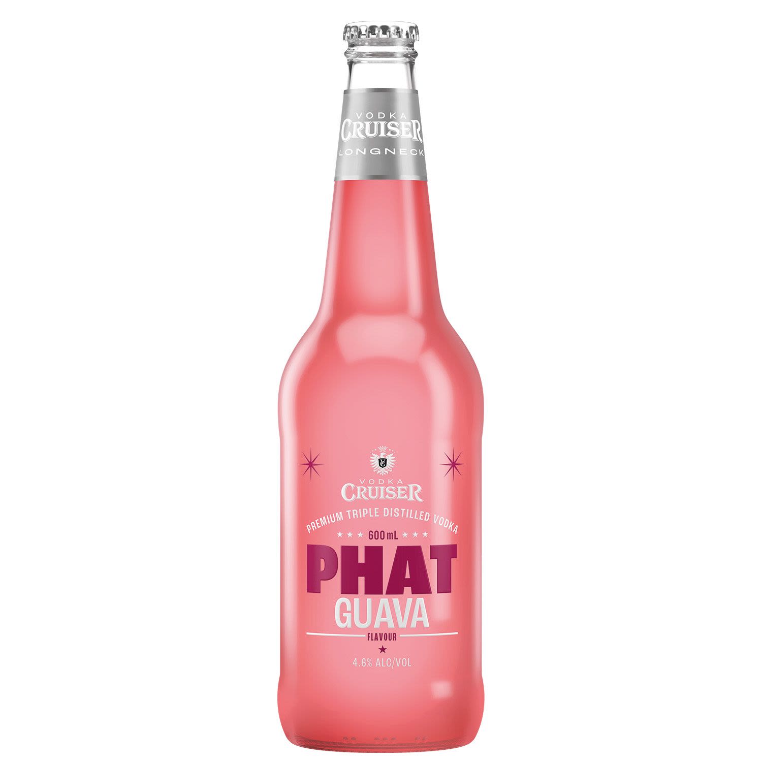 Vodka Cruiser Phat Guava Longneck Bottle 600mL