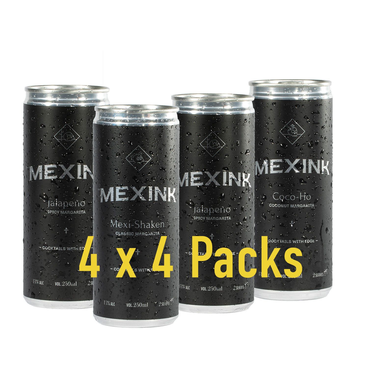 Mexink Assorted Flavours Can 250mL 16 Pack